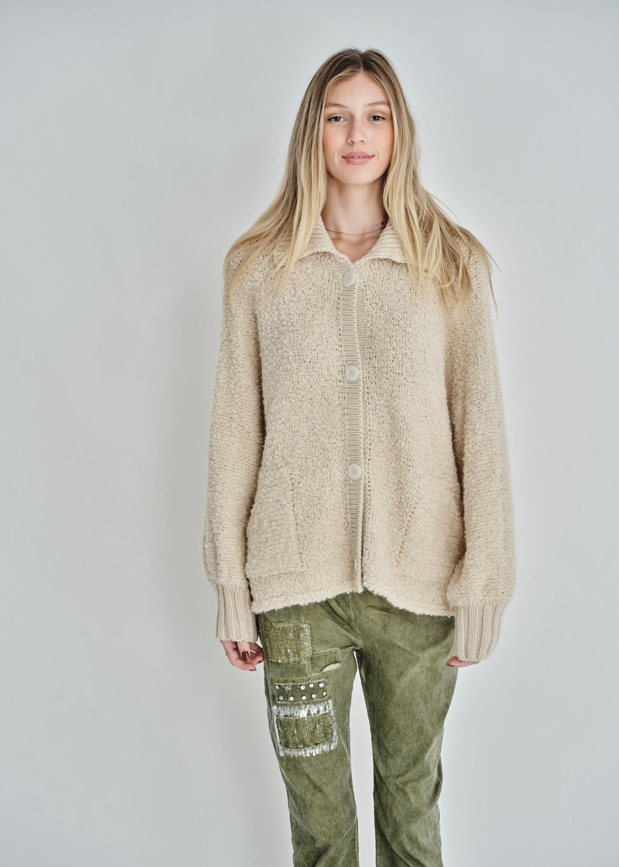 The Cosy Edit Cardigan In Beige