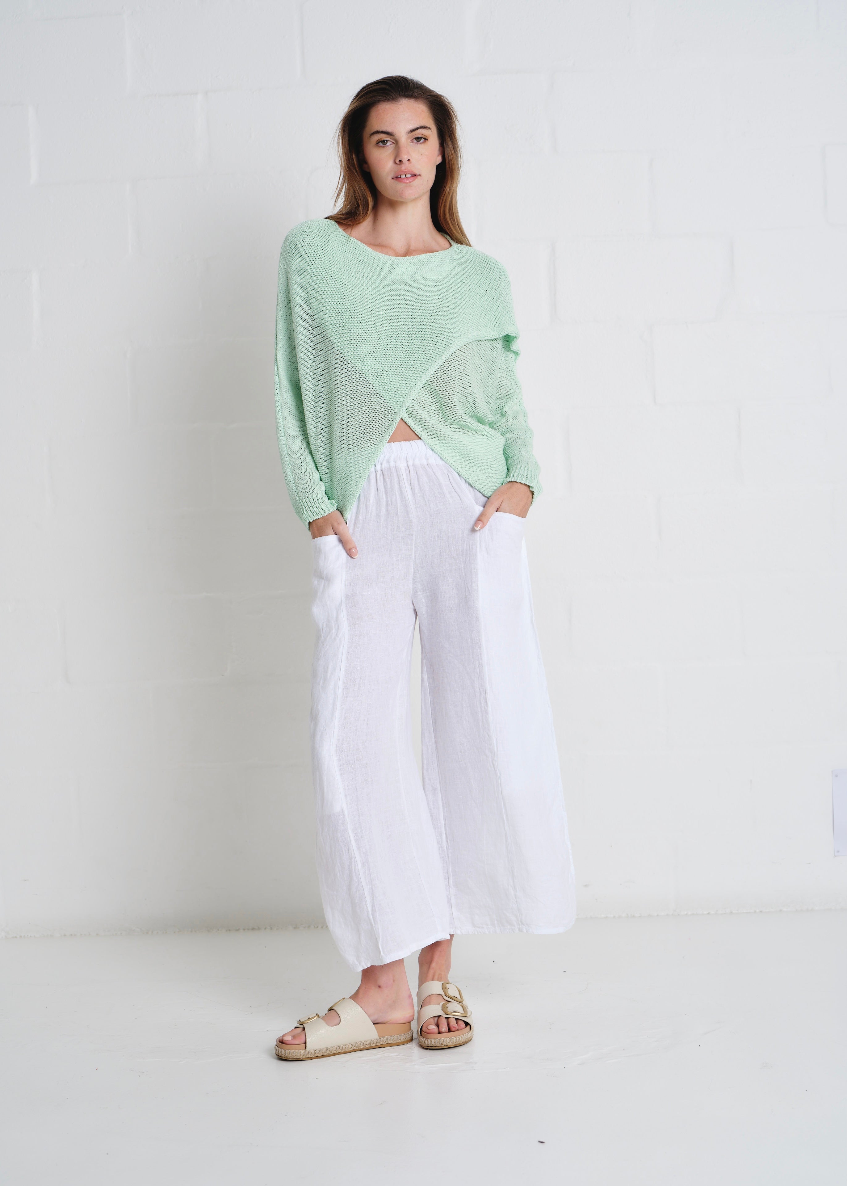 Chaillot Crossover Knit In Mint