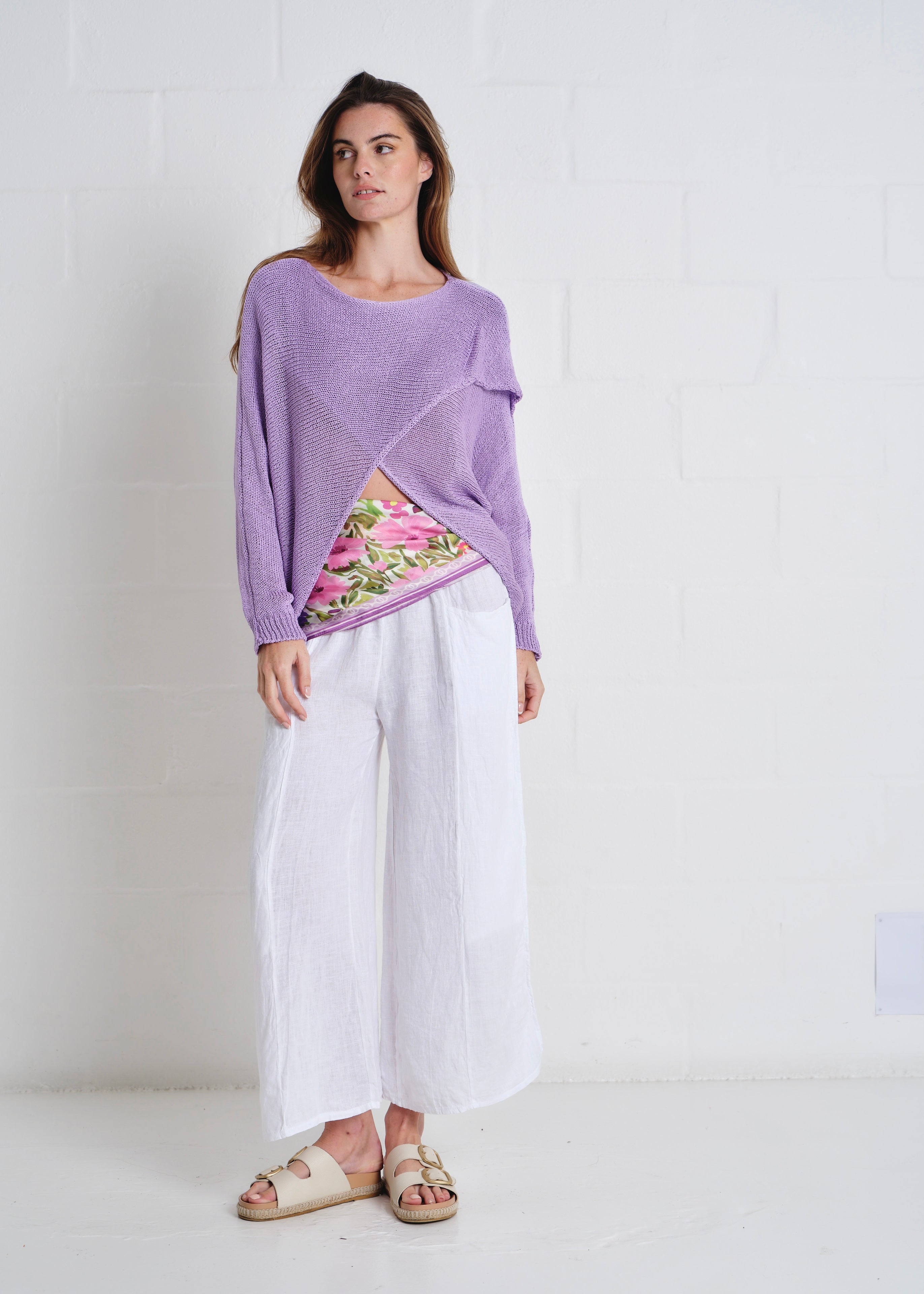 Chaillot Crossover Knit In Purple