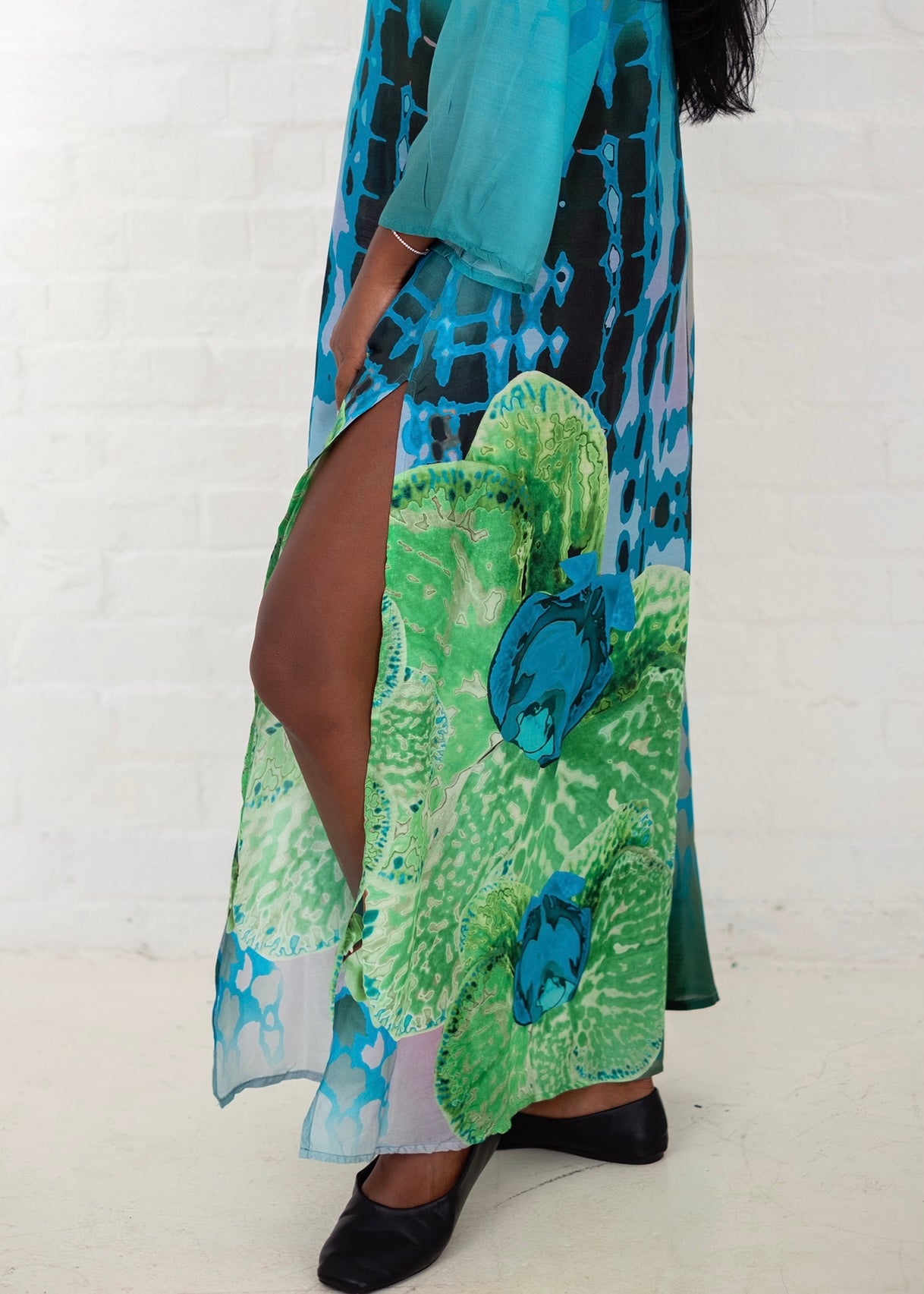 Lanira Dress in Green Orchid