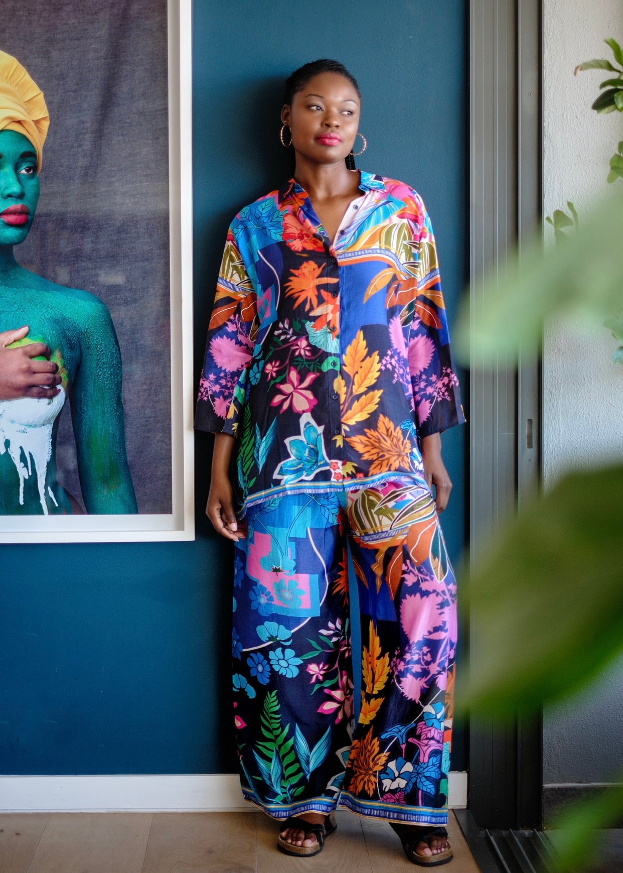 Palazzo Pants With Floral Print