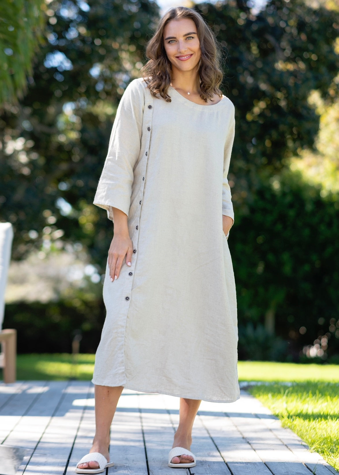 Vernazza Dress in Sandstone