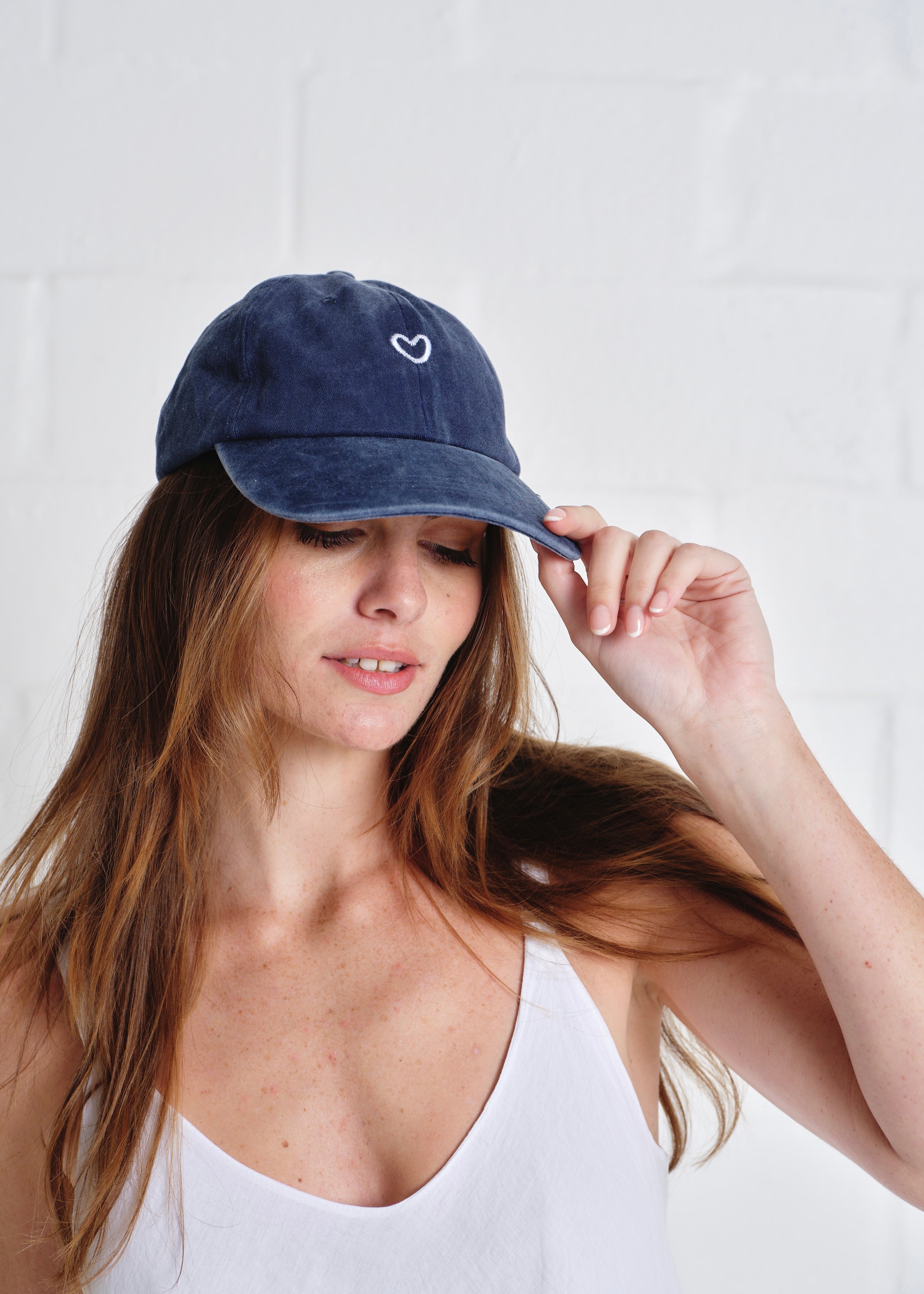 Tender Heart Cap In Navy