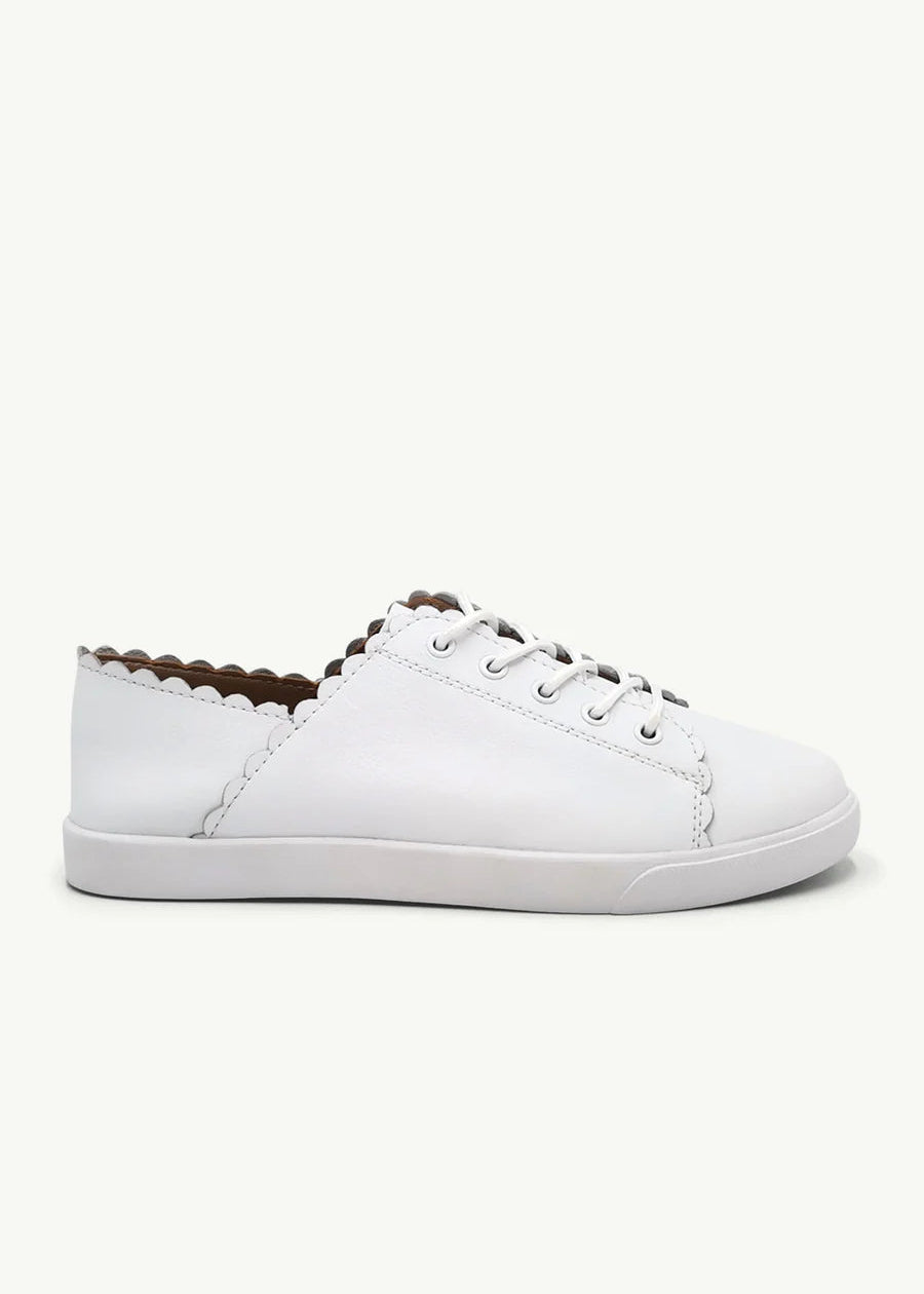 Chloe Leather Sneakers In White