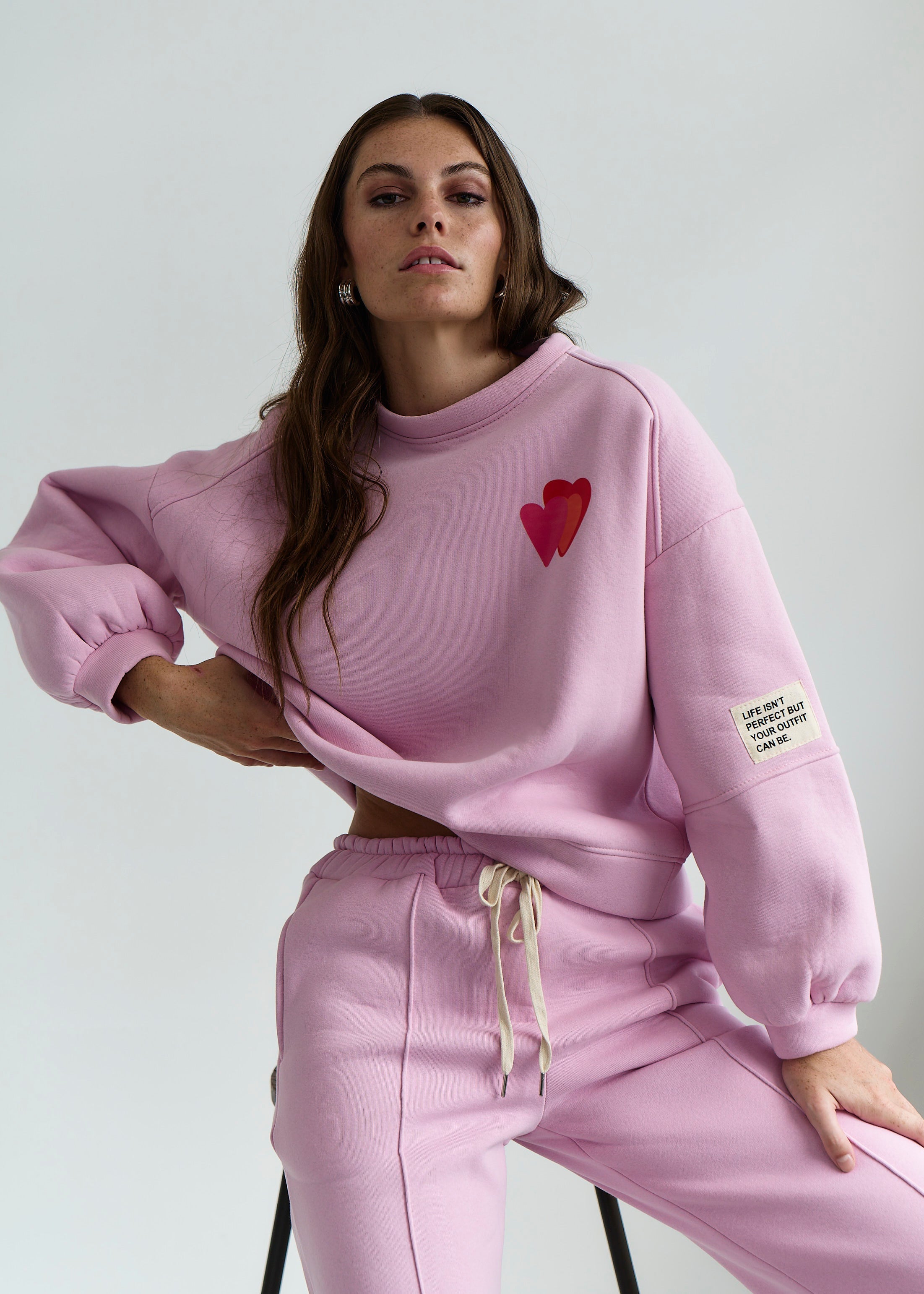 Positive Vibes Only Italian Sweater in Pink