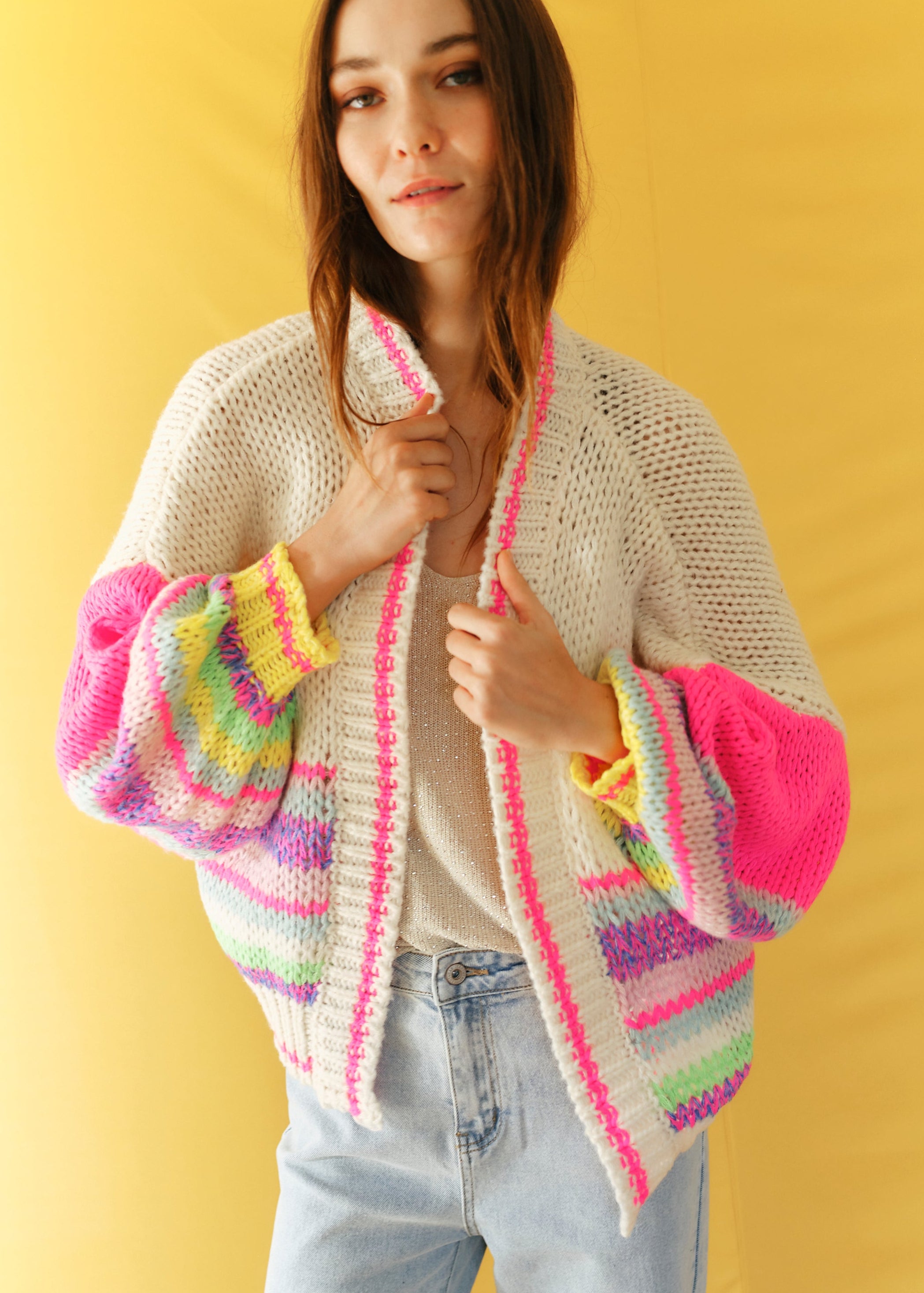 Rainbow Oversized Cardigan