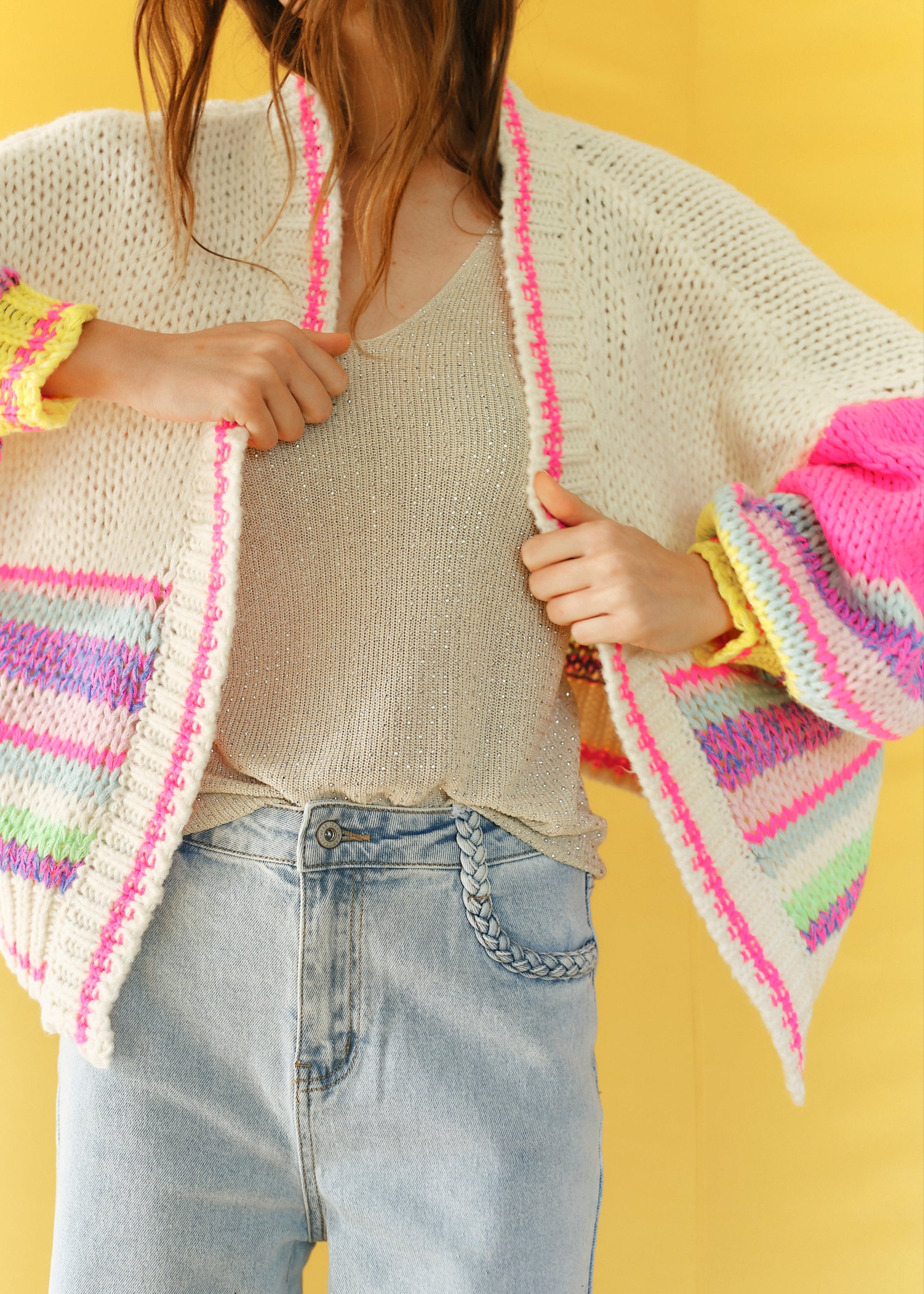 Rainbow Oversized Cardigan