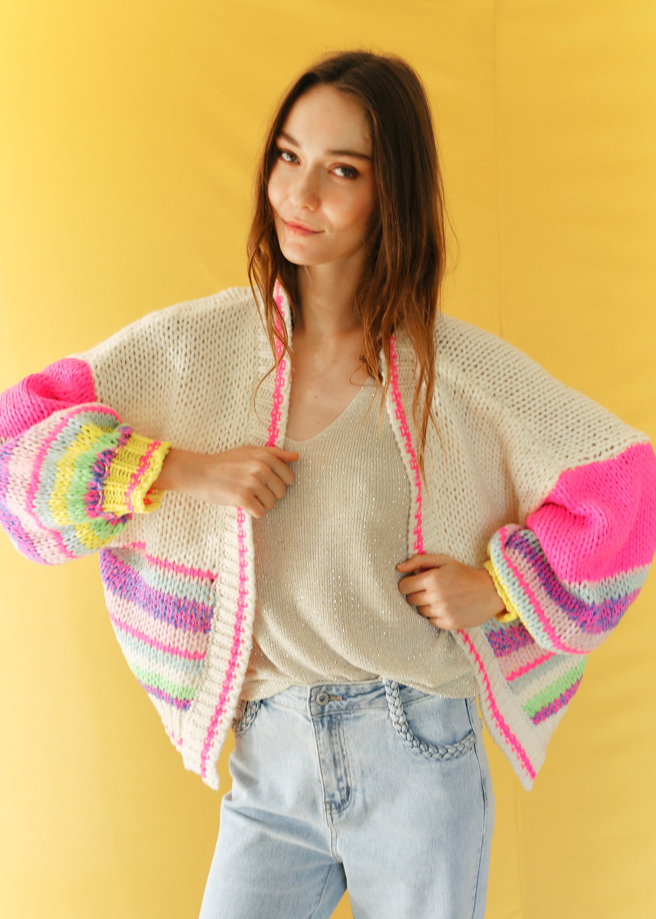 Rainbow Oversized Cardigan