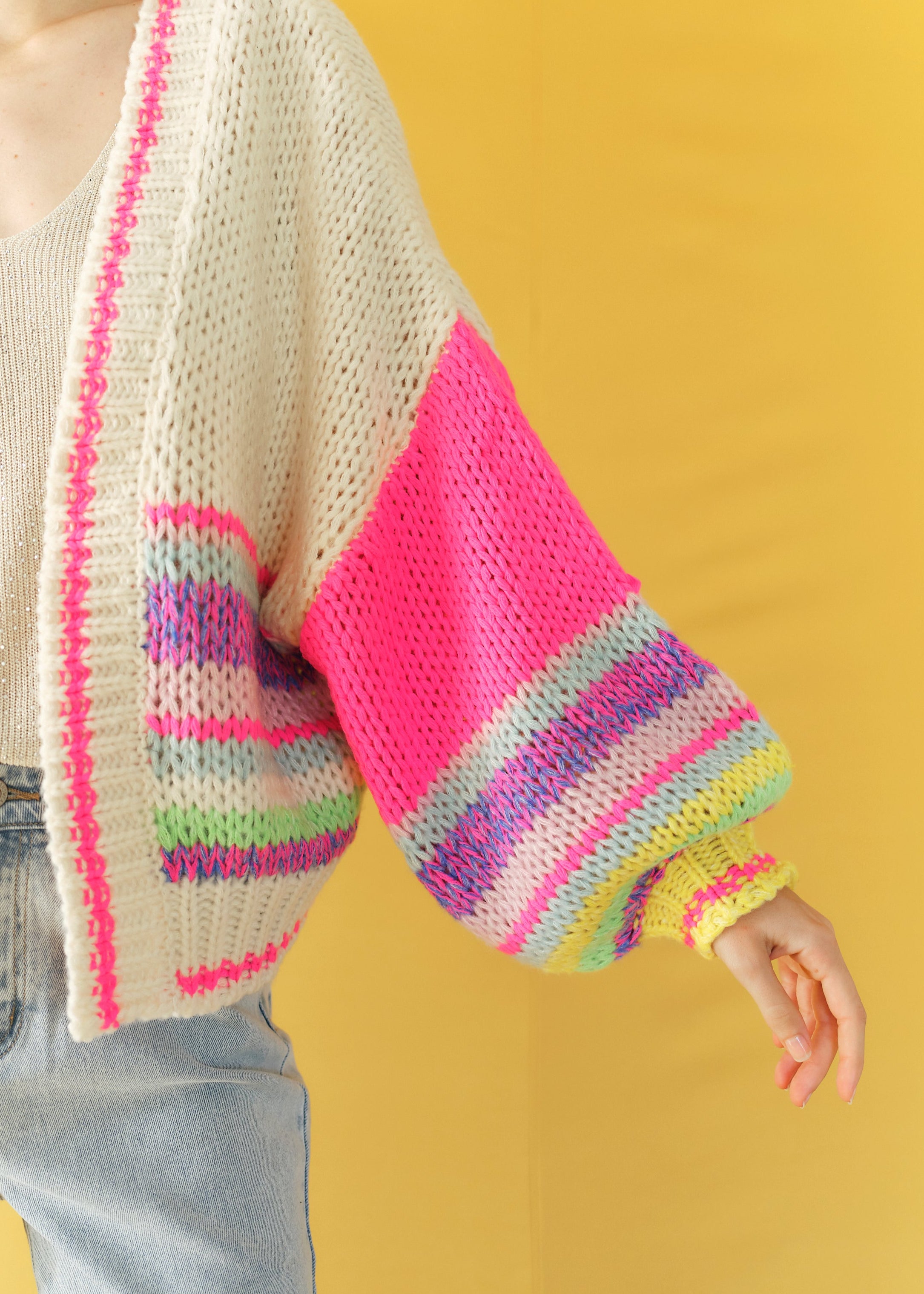 Rainbow Oversized Cardigan