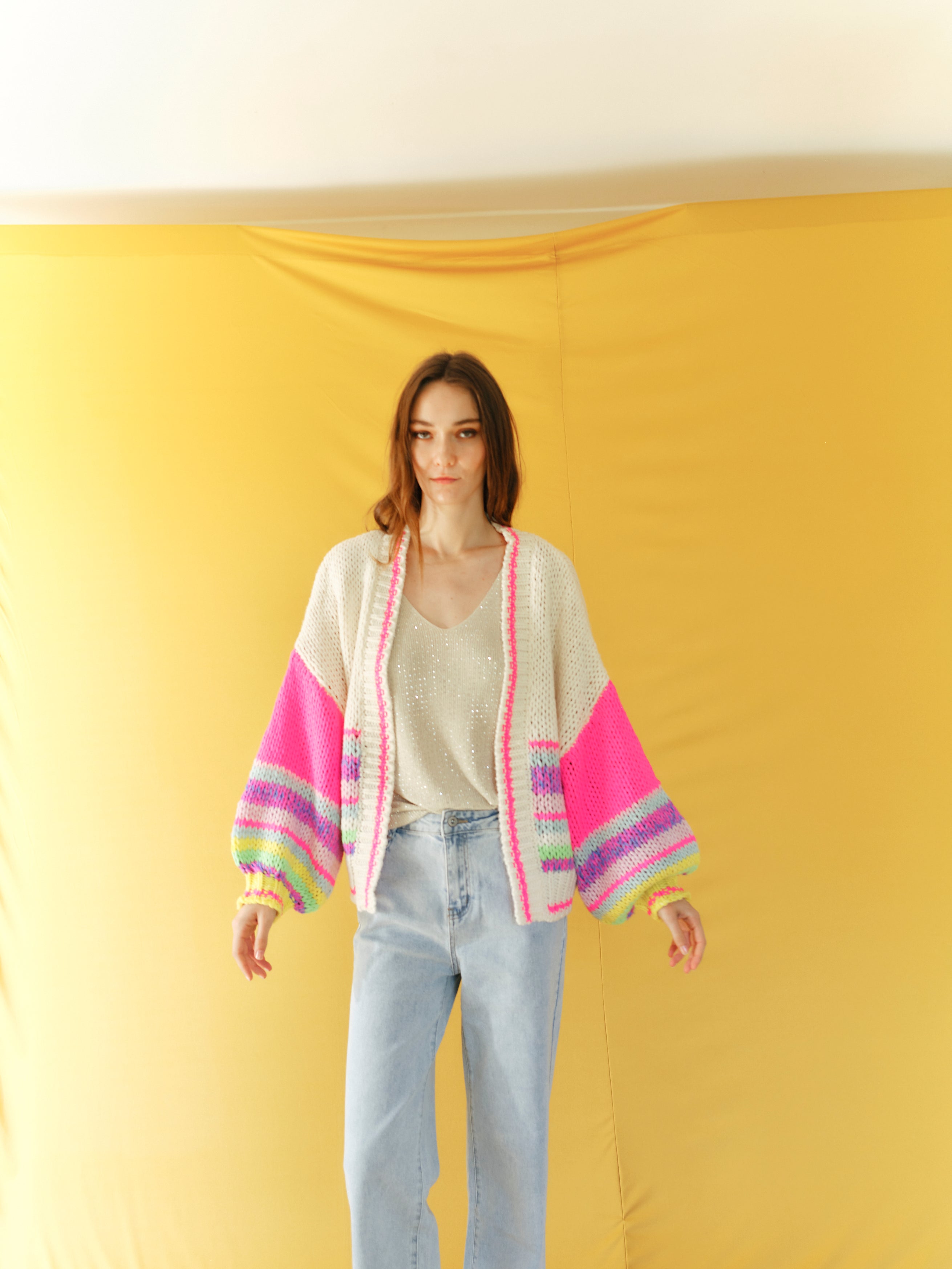 Rainbow Oversized Cardigan