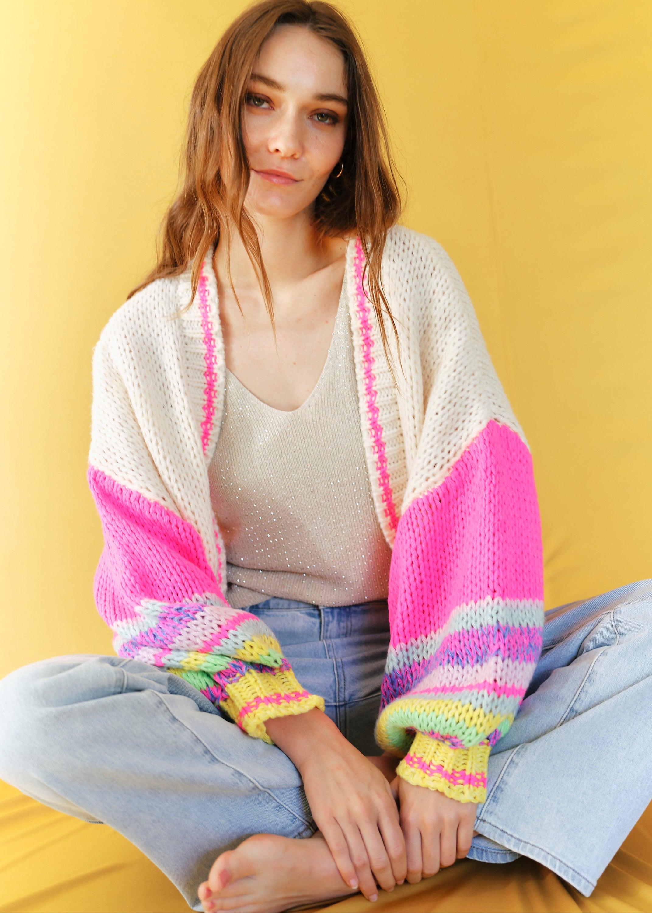 Rainbow Oversized Cardigan