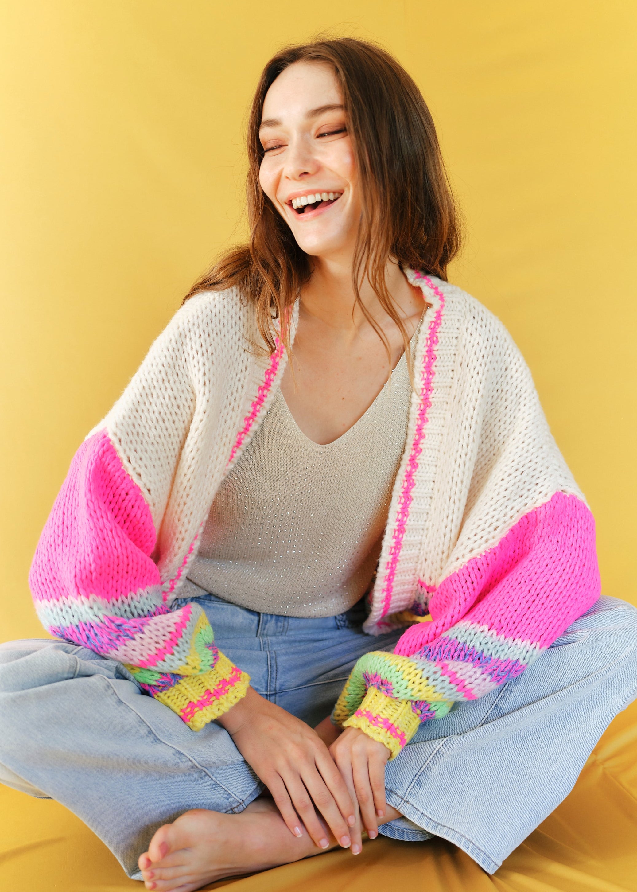 Rainbow Oversized Cardigan