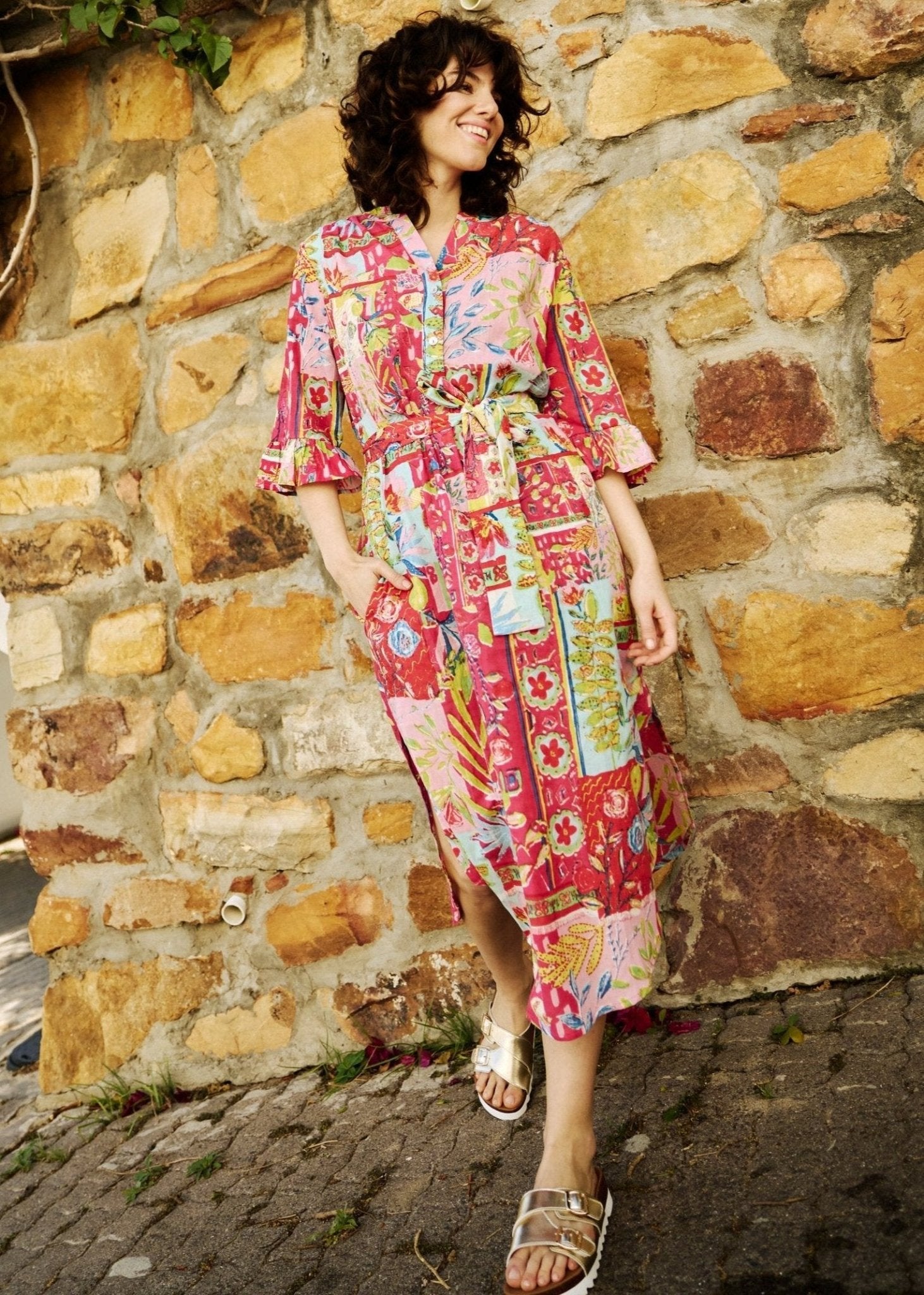 Fergie Dress With Floral Print In MulticolourDRESSES - Tribute Store