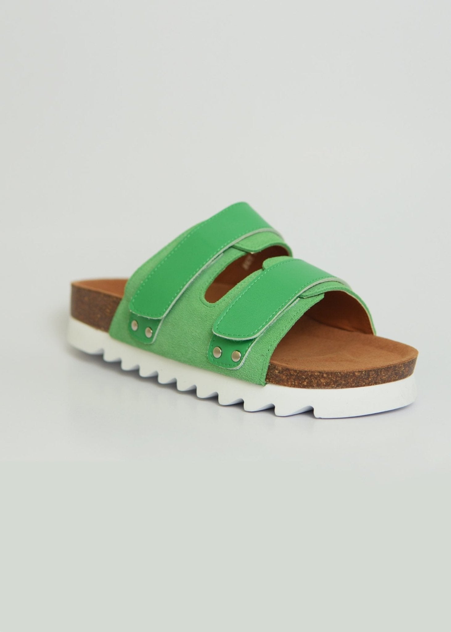 View our Hope Sandal In Green - The ultimate SHOES created by Julz and sold here, at Tribute Store
