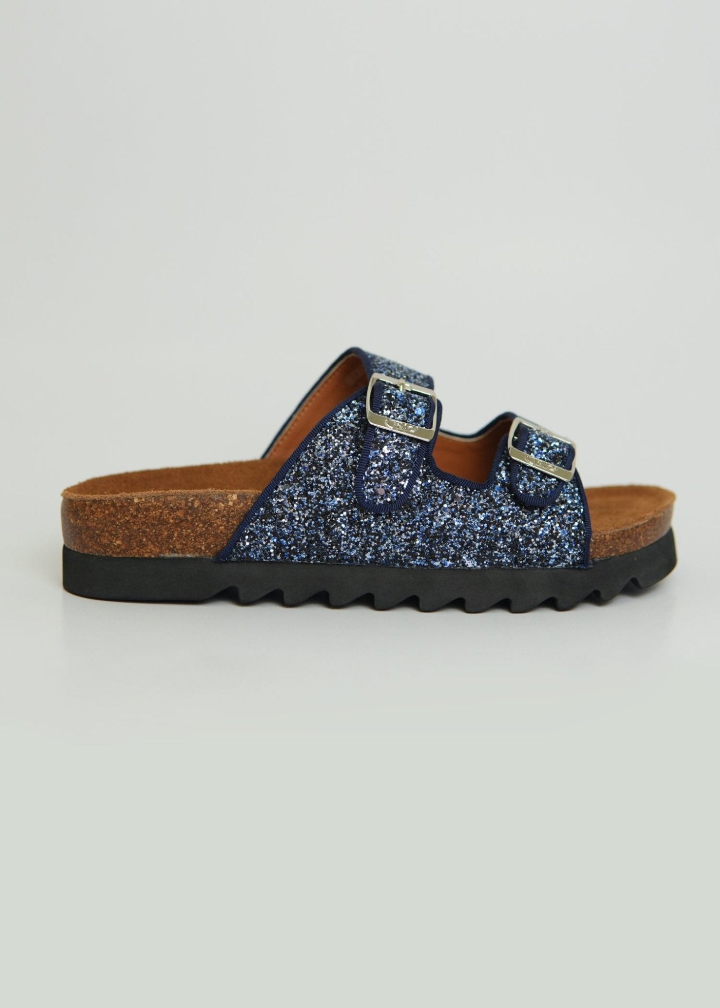 View our Hudson Sandal In Navy Glitter - by Tribute Store