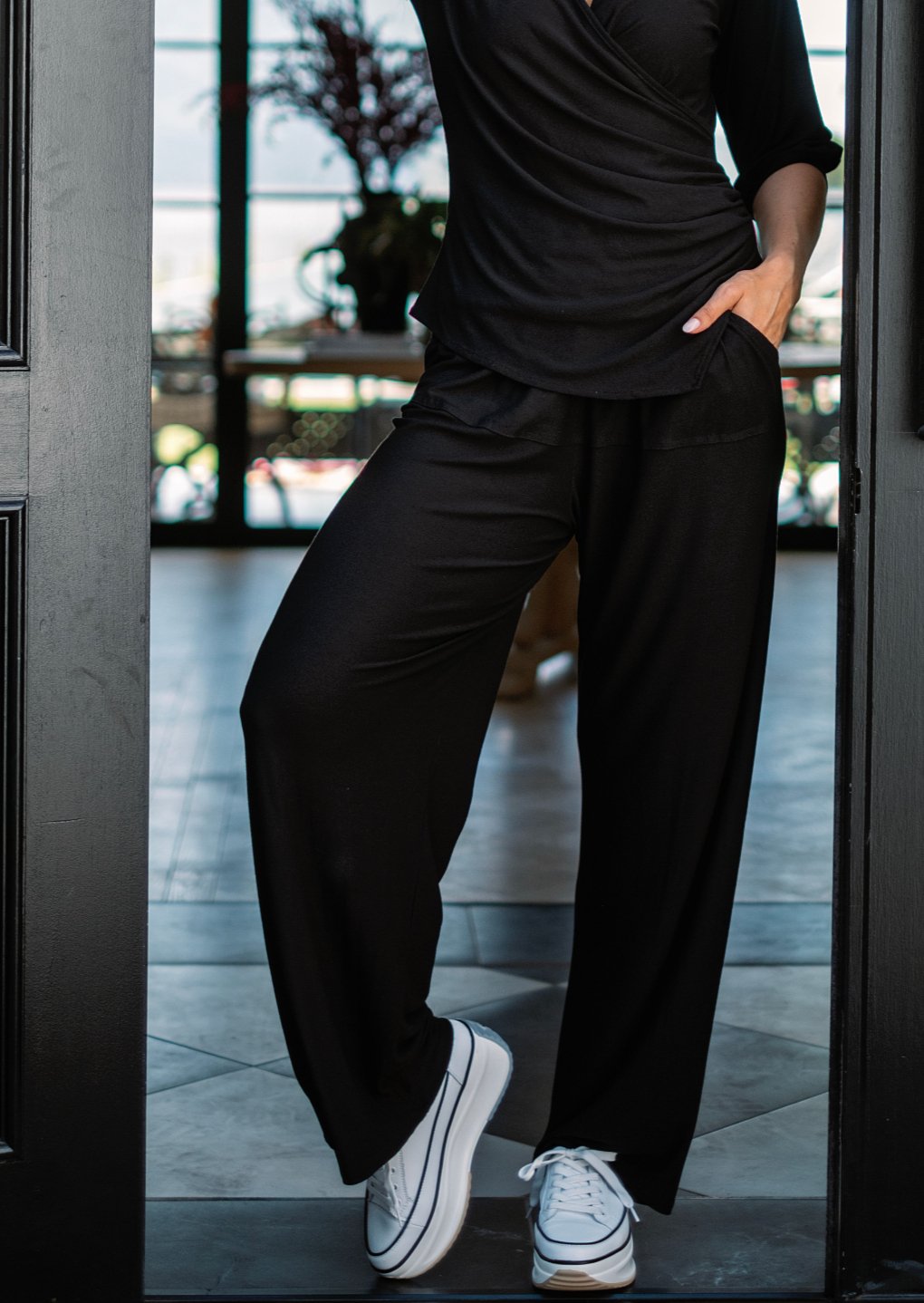 View our Keaton Pants In Black - The ultimate PANTS created by ICONIC and sold here, at Tribute Store