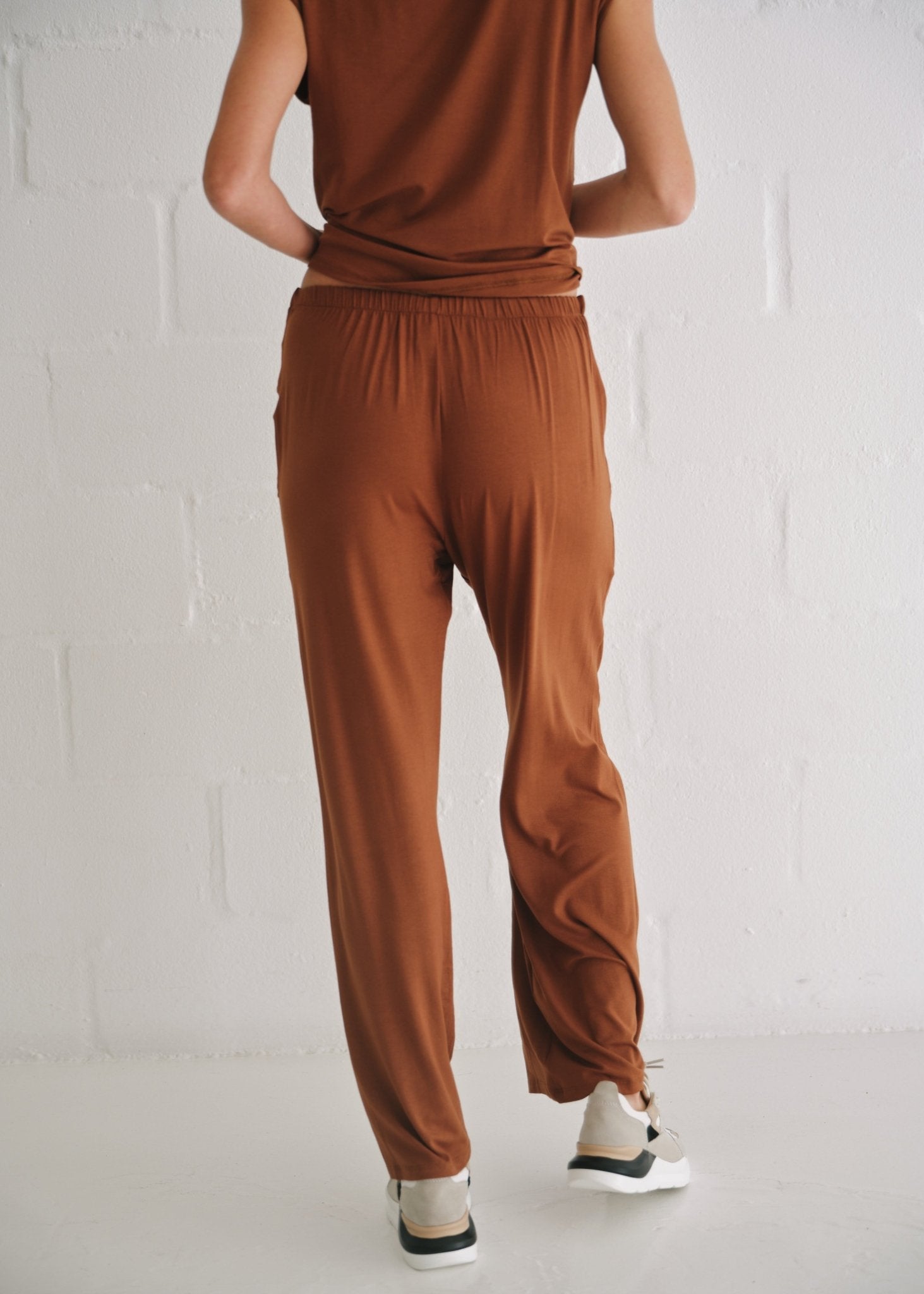 View our Alana Wide Leg Pants In Tobacco - by Tribute Store