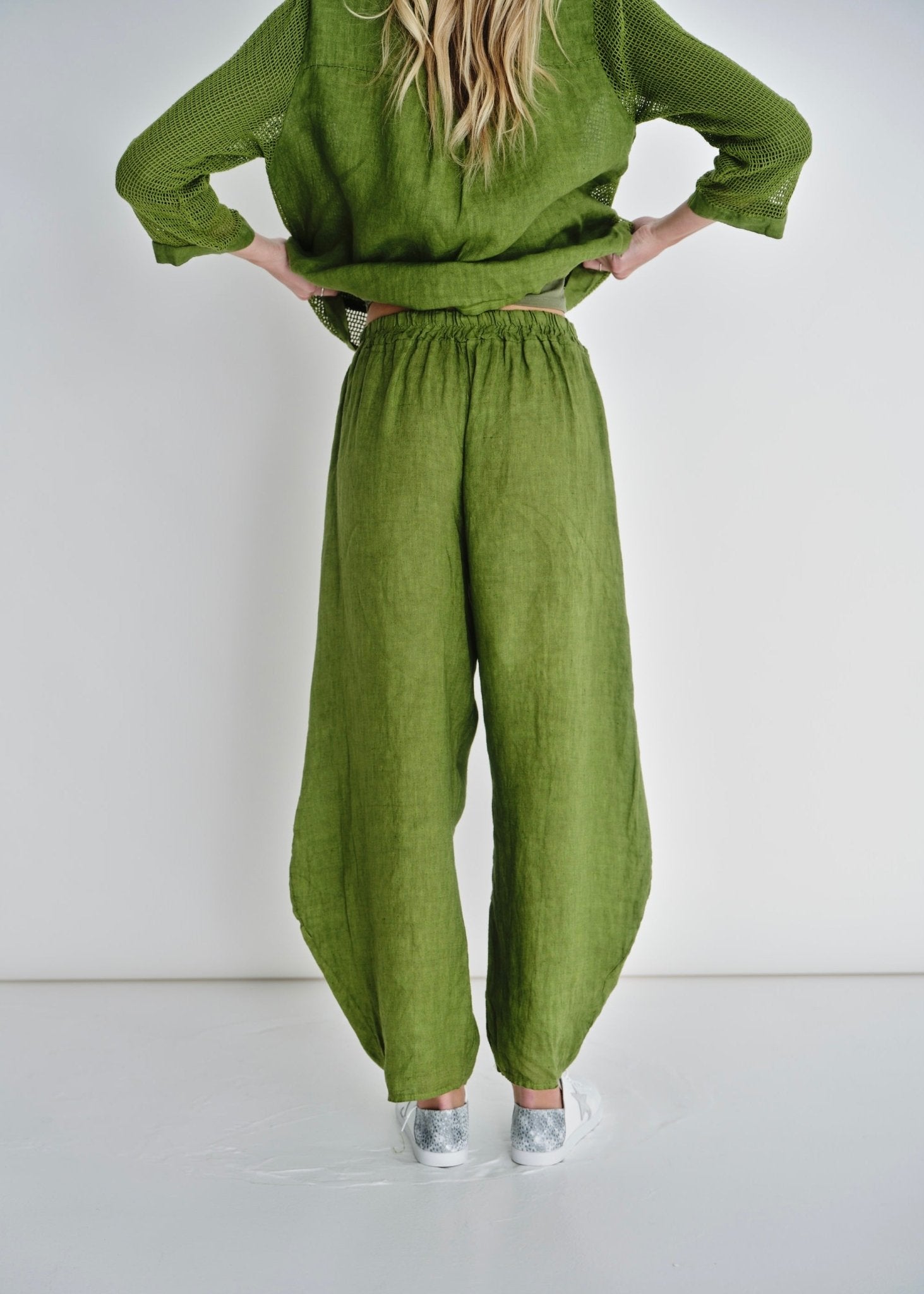 View our Antibes Front Pocket Pants In Bright Green - by Tribute Store