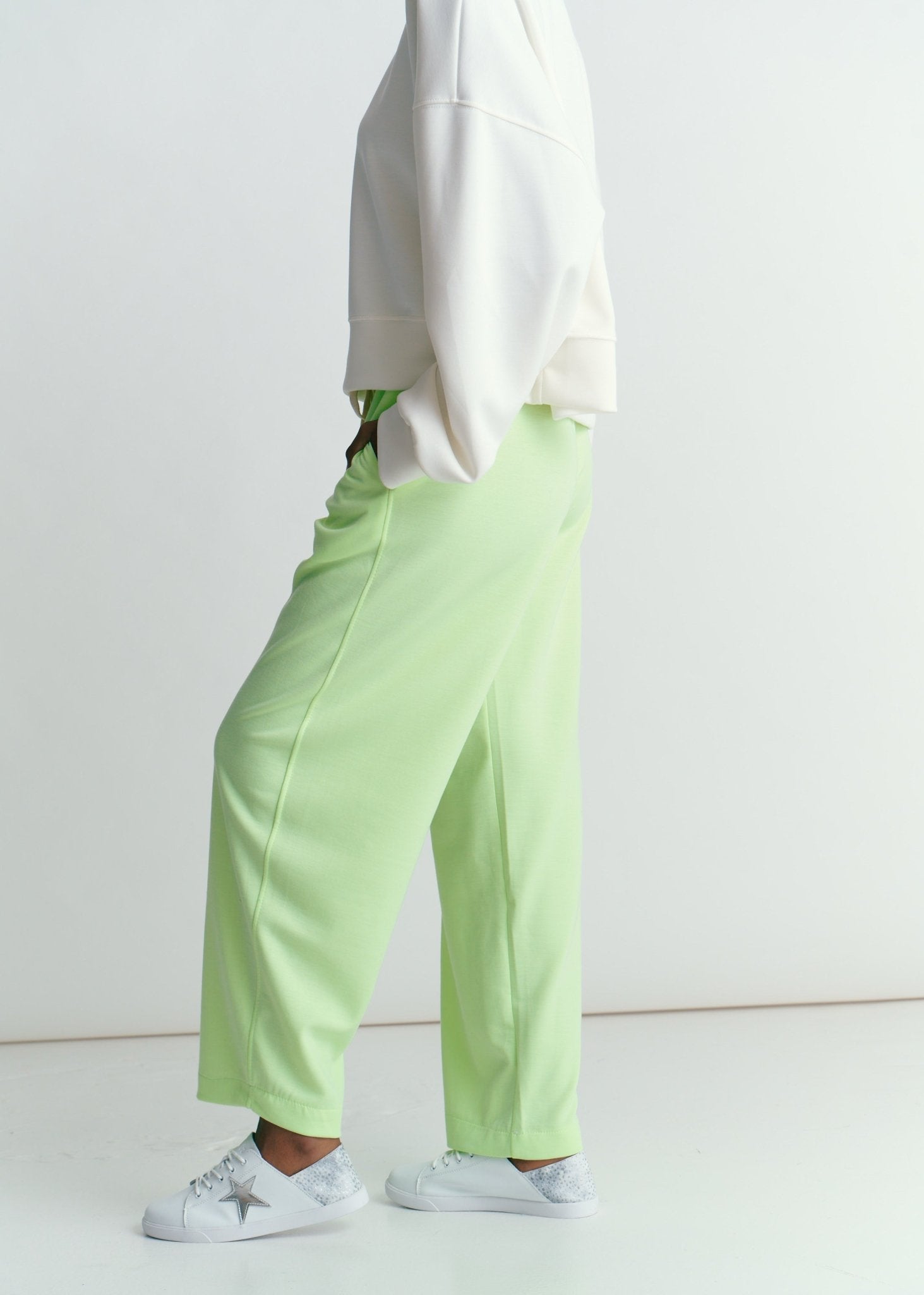 View our Barrel Track Pants In Neon Green - by Tribute Store