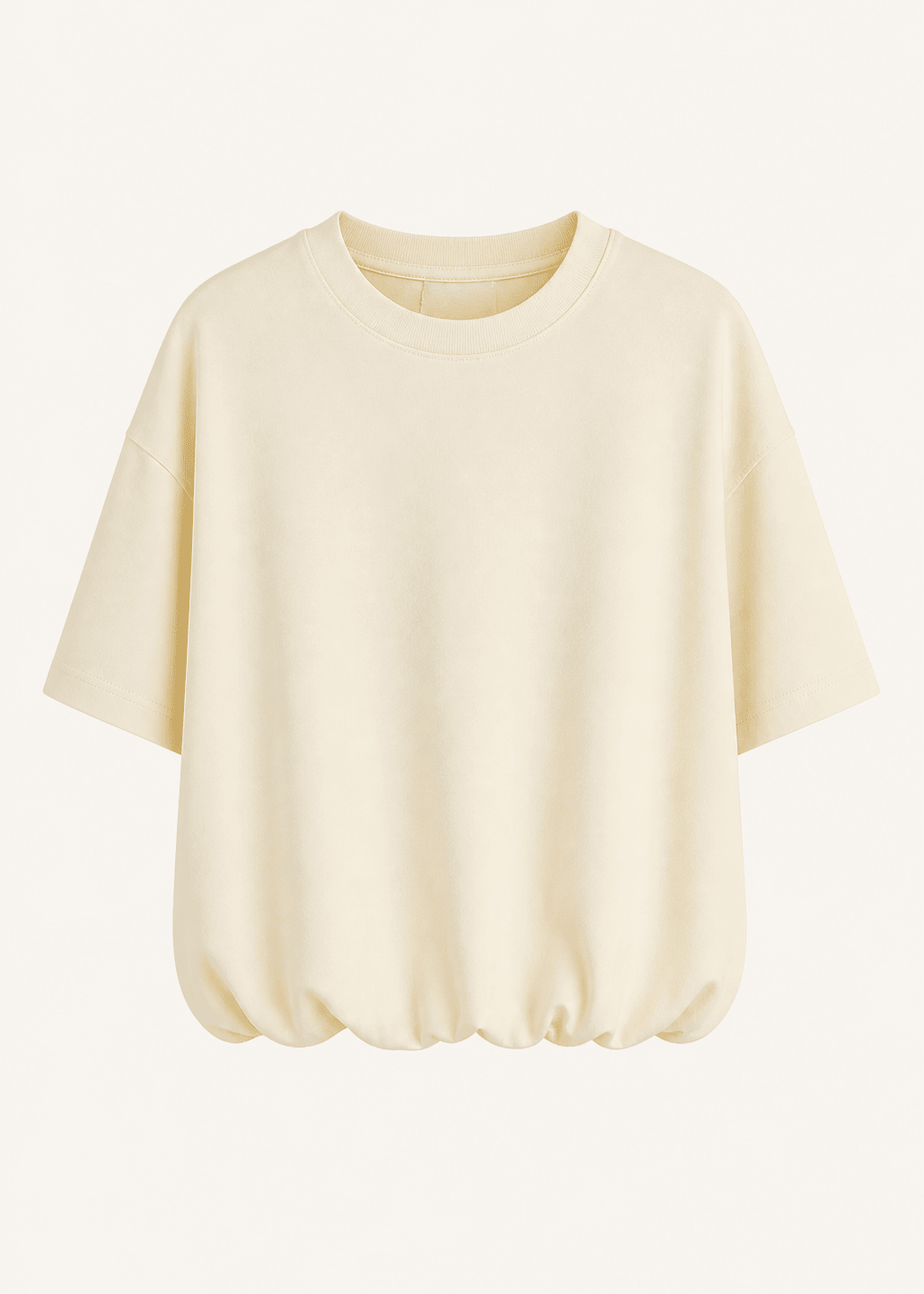 View our Beurre Butter Feel Bubble Tee In Butter Yellow - by Tribute Store