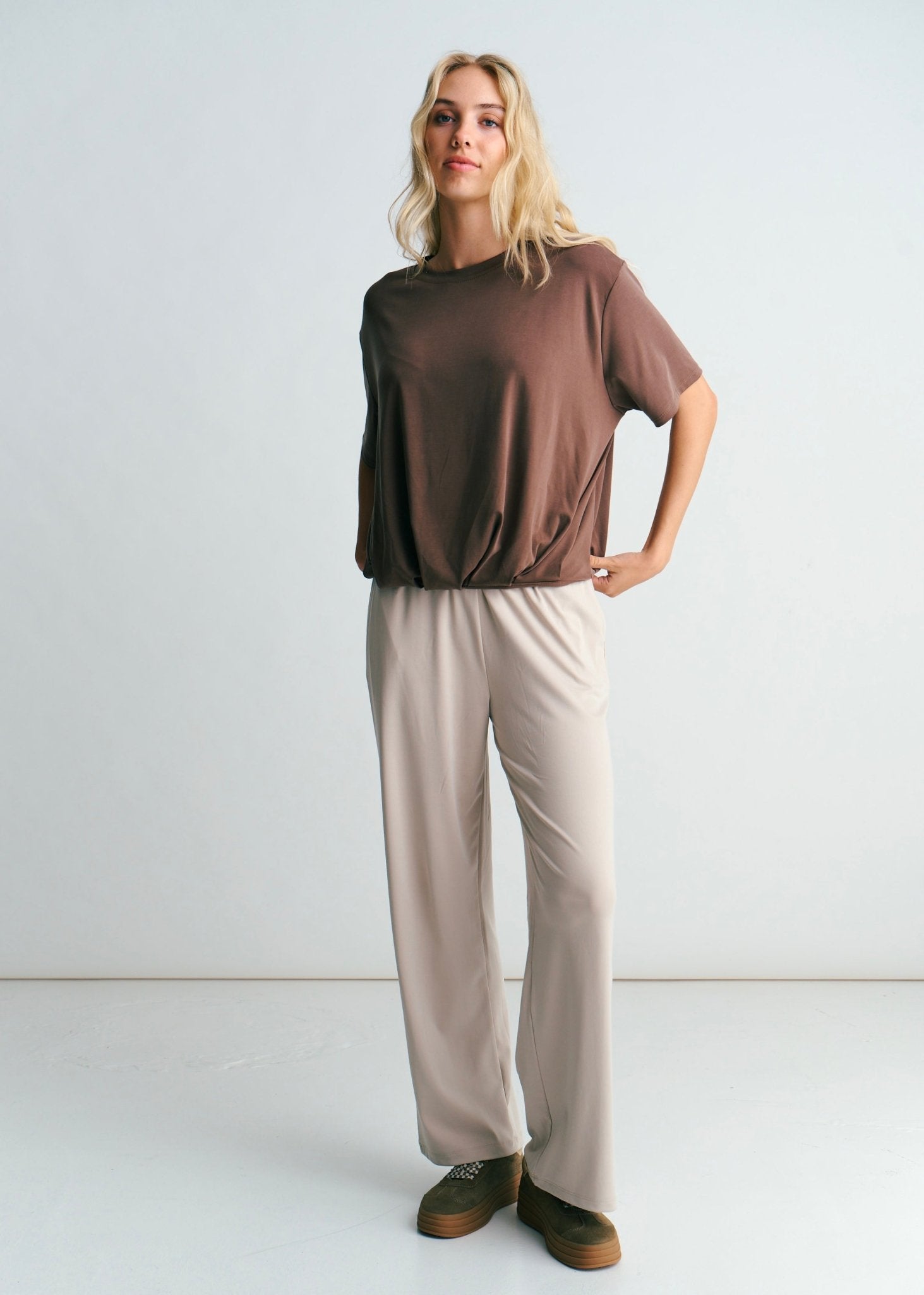 View our Beurre Butter Feel Bubble Top In Chocolate - by Tribute Store