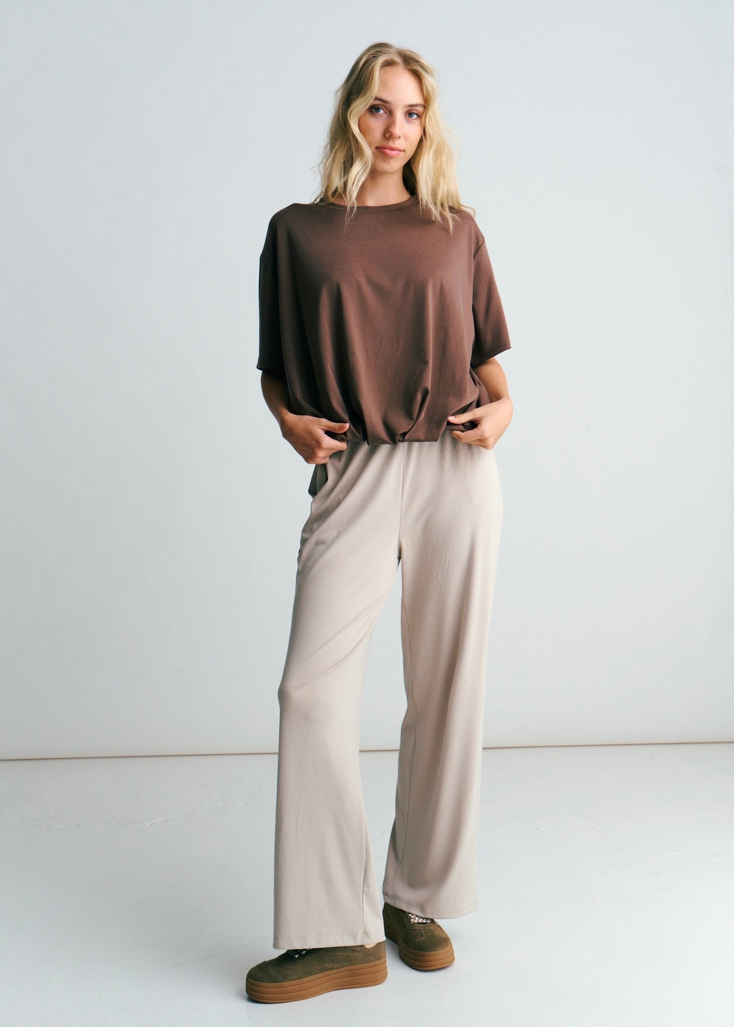 View our Beurre Butter Feel Bubble Top In Chocolate - by Tribute Store