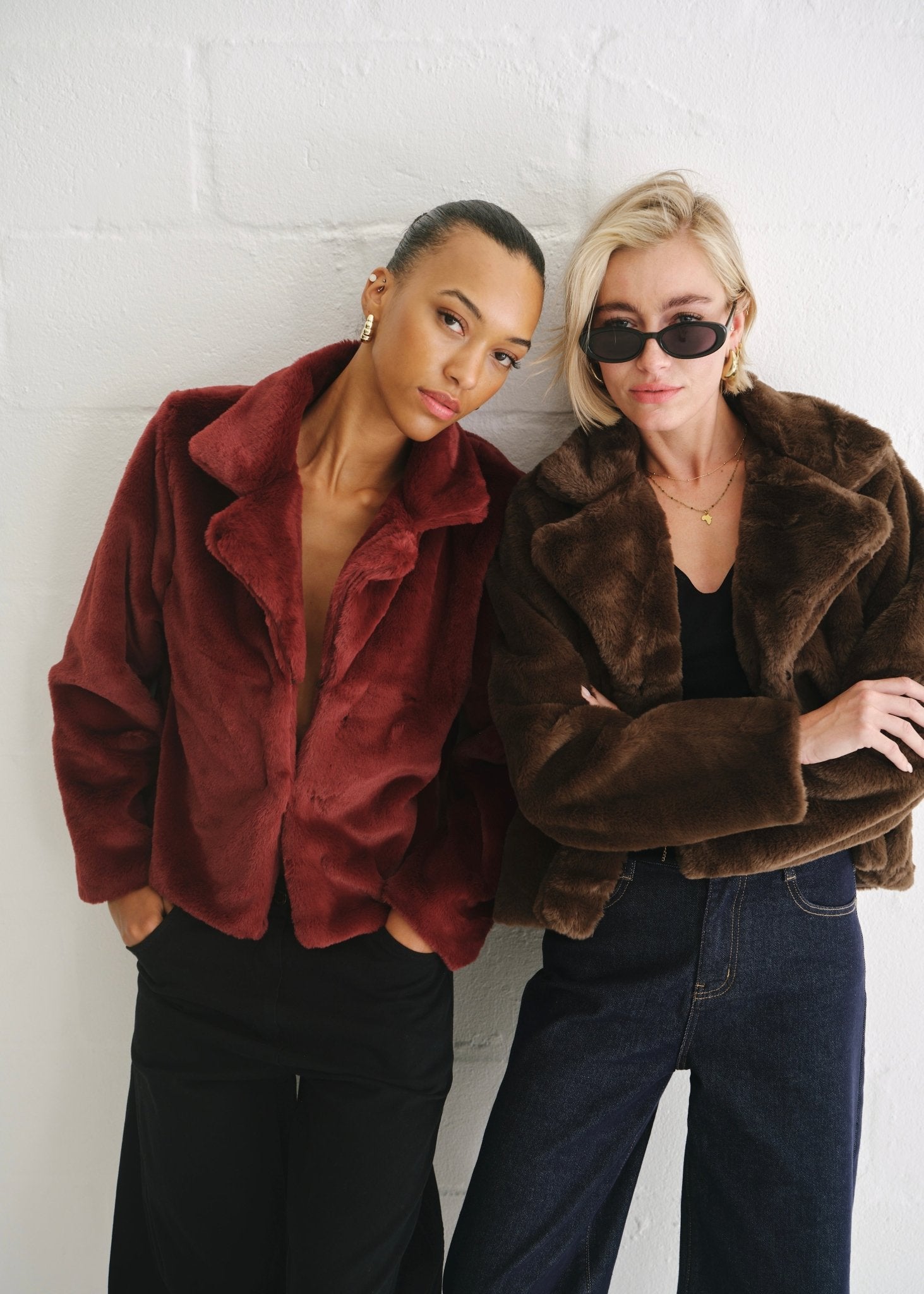 View our Chic Chocolate Brown Faux Fur Jacket - by Tribute Store