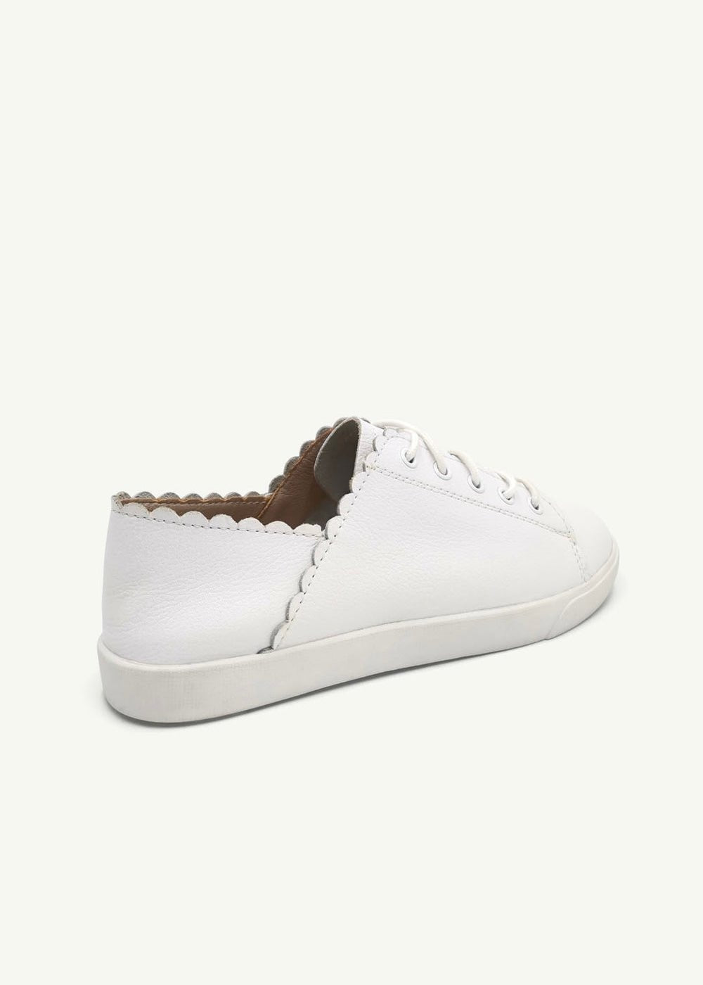 View our Chloe Leather Sneakers In White - by Tribute Store