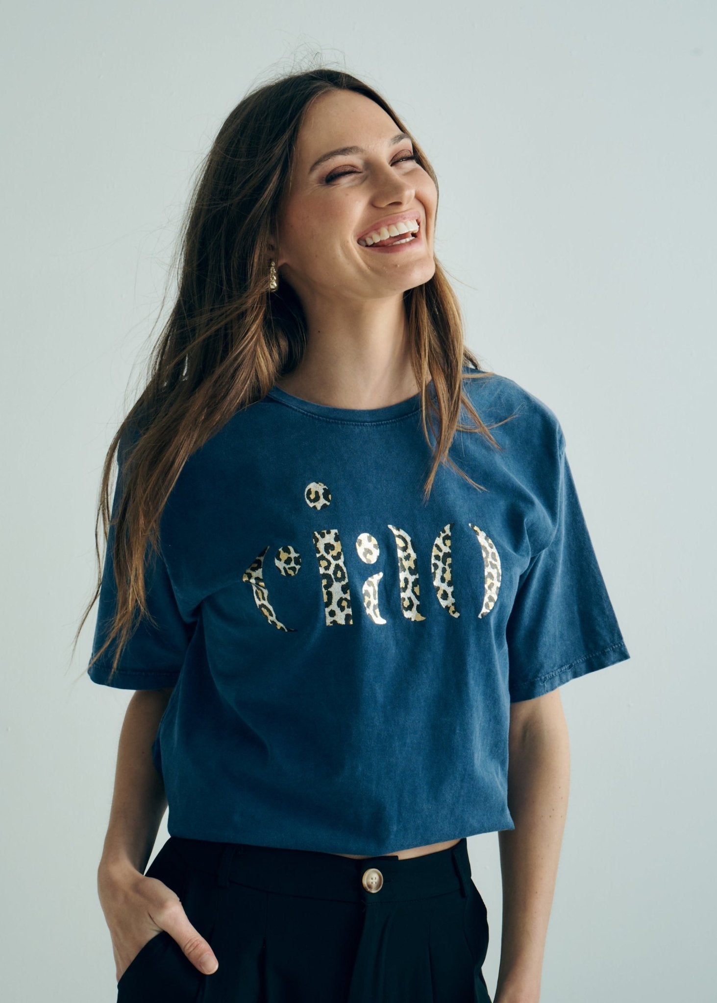 View our Ciao Stonewashed Tee in Marine Blue - by Tribute Store