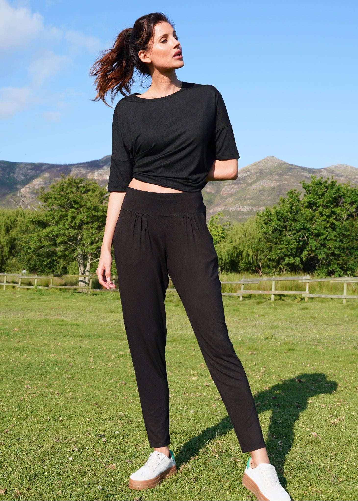 View our Classic Front Pleat Lounge Pants in Black - by Tribute Store