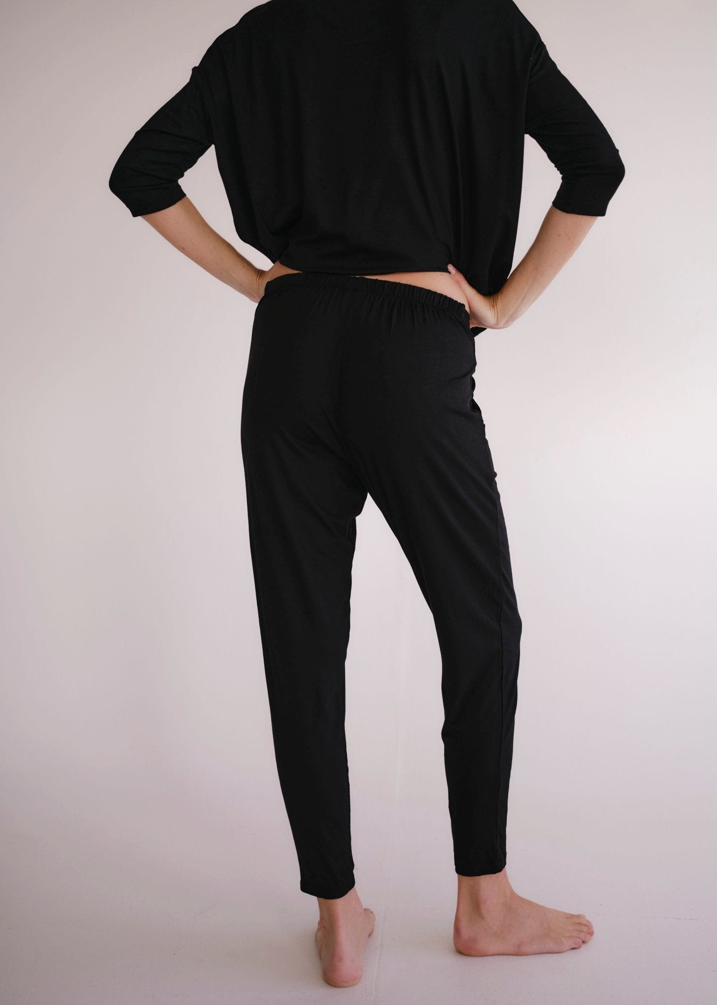 View our Classic Front Pleat Lounge Pants in Black - by Tribute Store