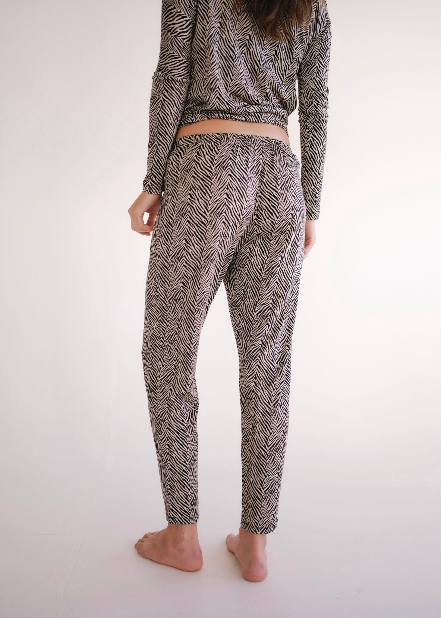 View our Classic Front Pleat Lounge Pants in Safari Sketch Print - by Tribute Store