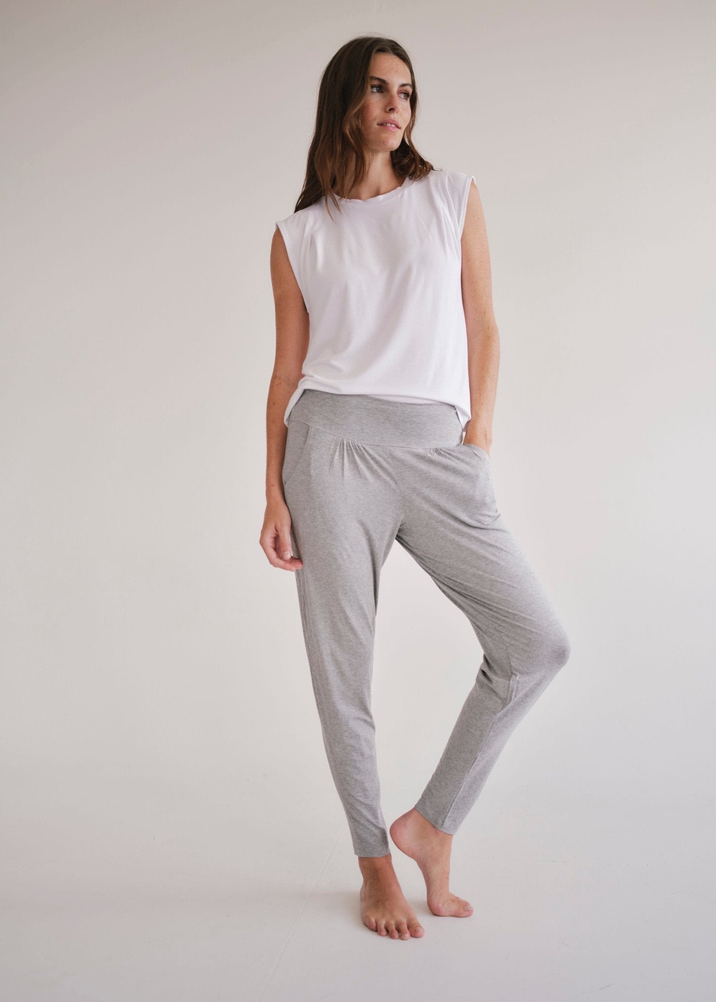 View our Cooper Relaxed Sleeveless Tee In White - by Tribute Store