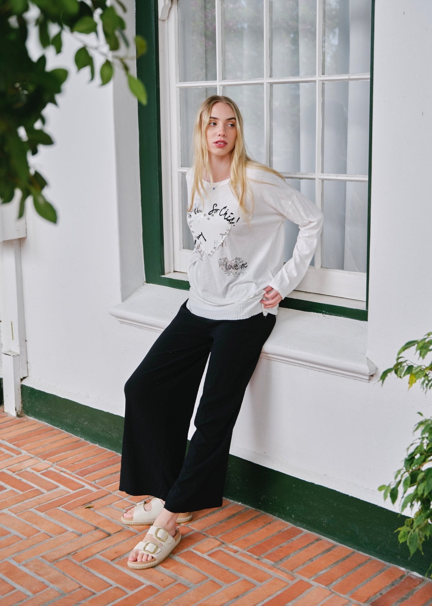 View our Corazon Italian Cotton Jumper In White - by Tribute Store