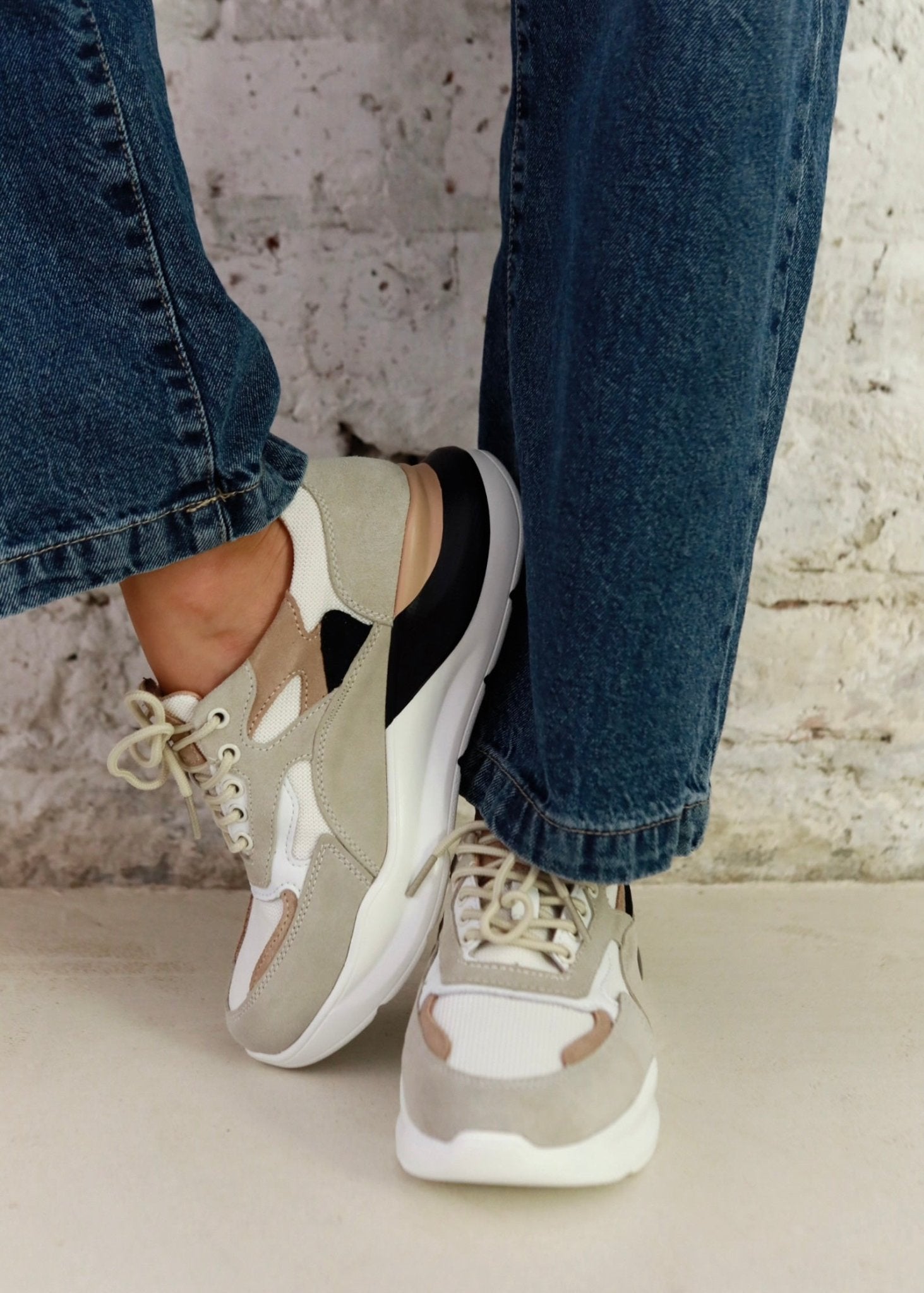 View our Dara Multi Print Sneaker In Beige - by Tribute Store