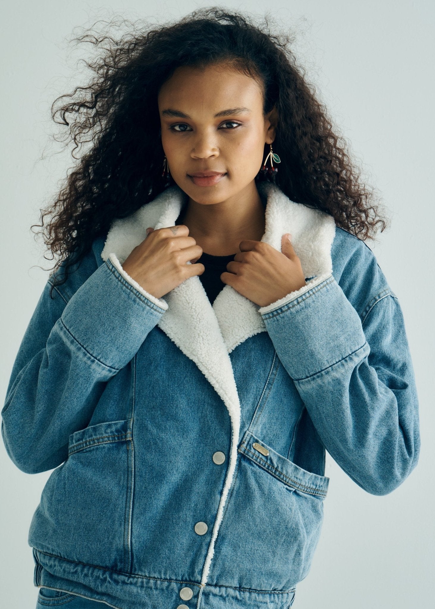 View our Denim Teddy Lined Winter Jacket - by Tribute Store