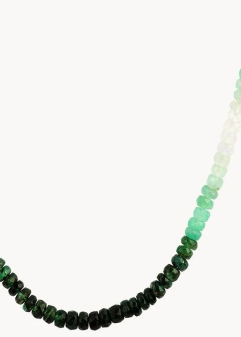 View our Emerald Ombre Stone Necklace - by Tribute Store