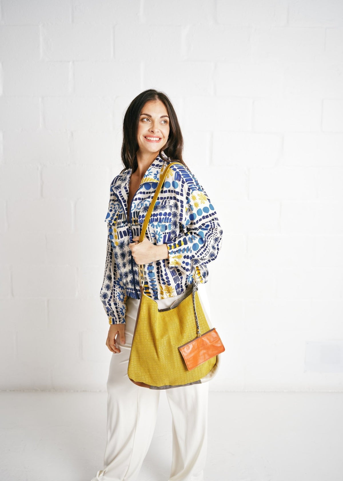 View our Genuine Leather Slouchy Shoulder Bag In Mustard - by Tribute Store