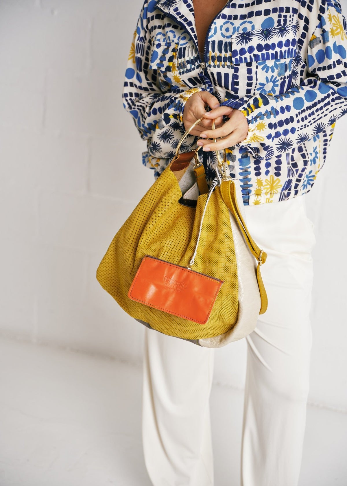 View our Genuine Leather Slouchy Shoulder Bag In Mustard - by Tribute Store