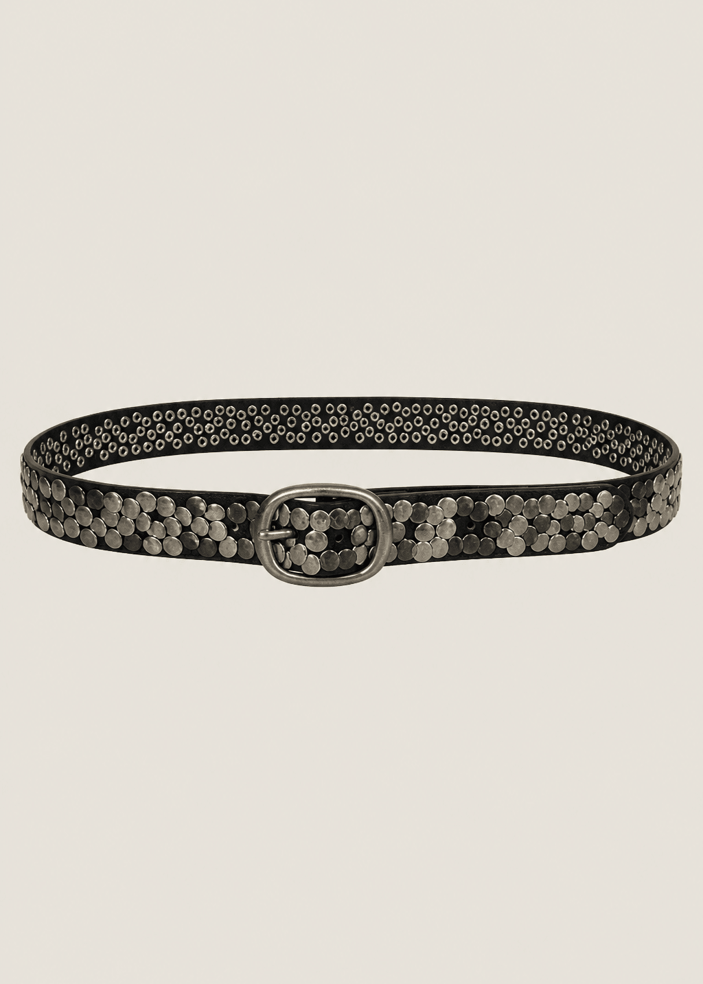 View our Genuine Leather Studded Belt In Black - by Tribute Store