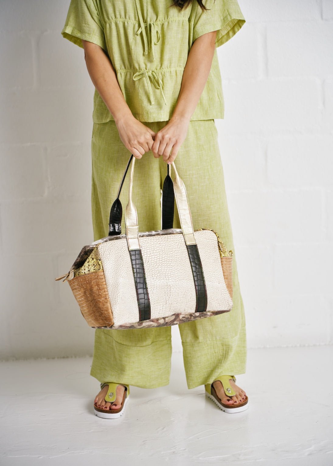 View our Genuine Leather Textured Travel Bag - by Tribute Store