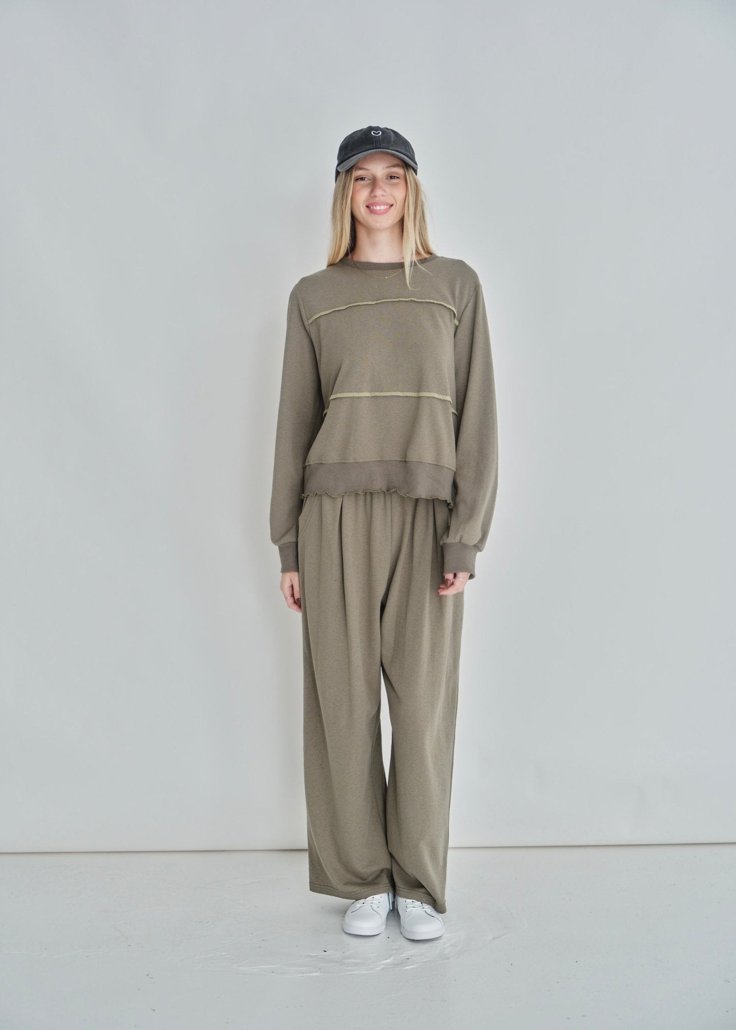 View our Hollis Styled Track Pants In Khaki - by Tribute Store