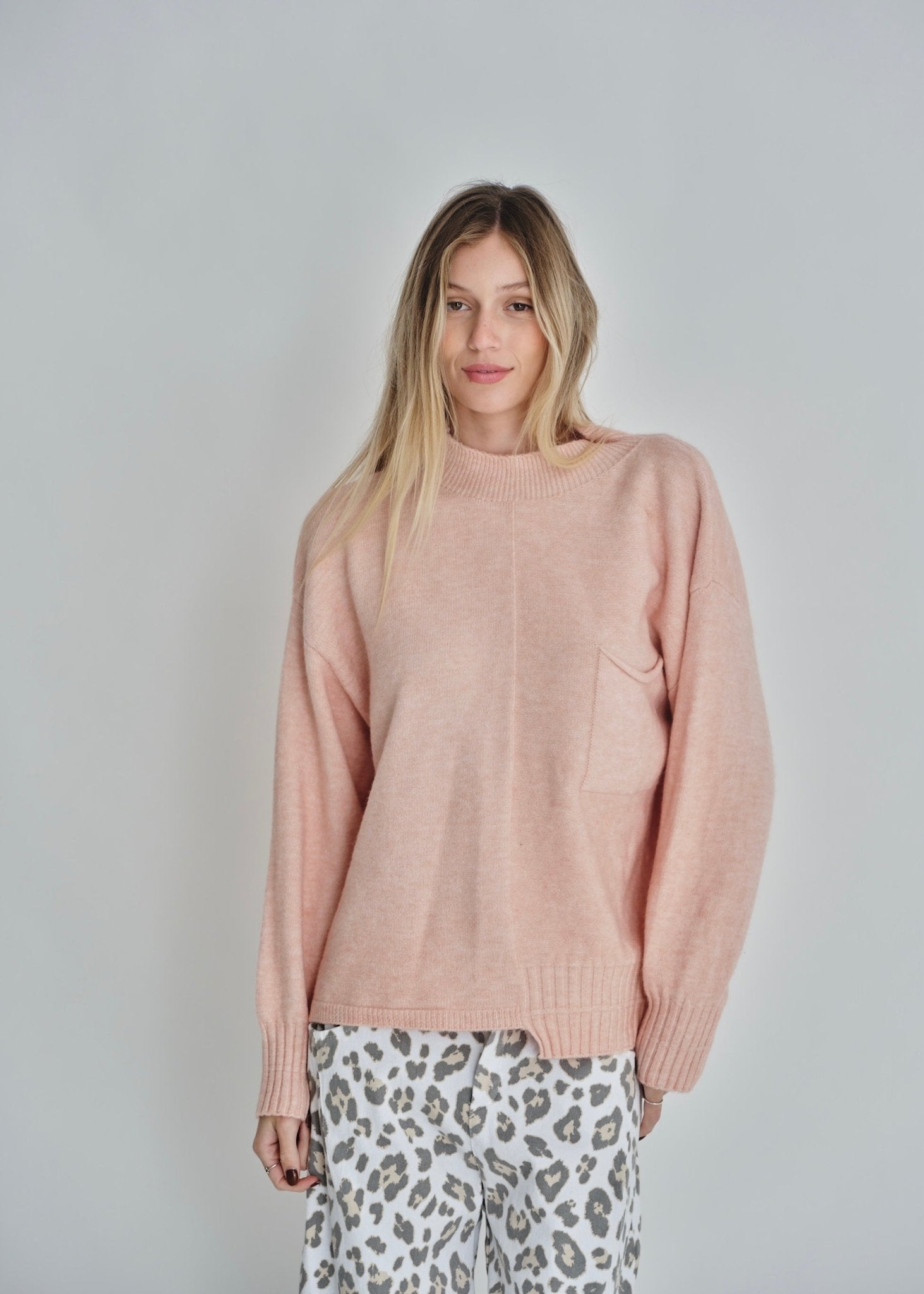 View our Hollister Boxy Knit In Pink - by Tribute Store