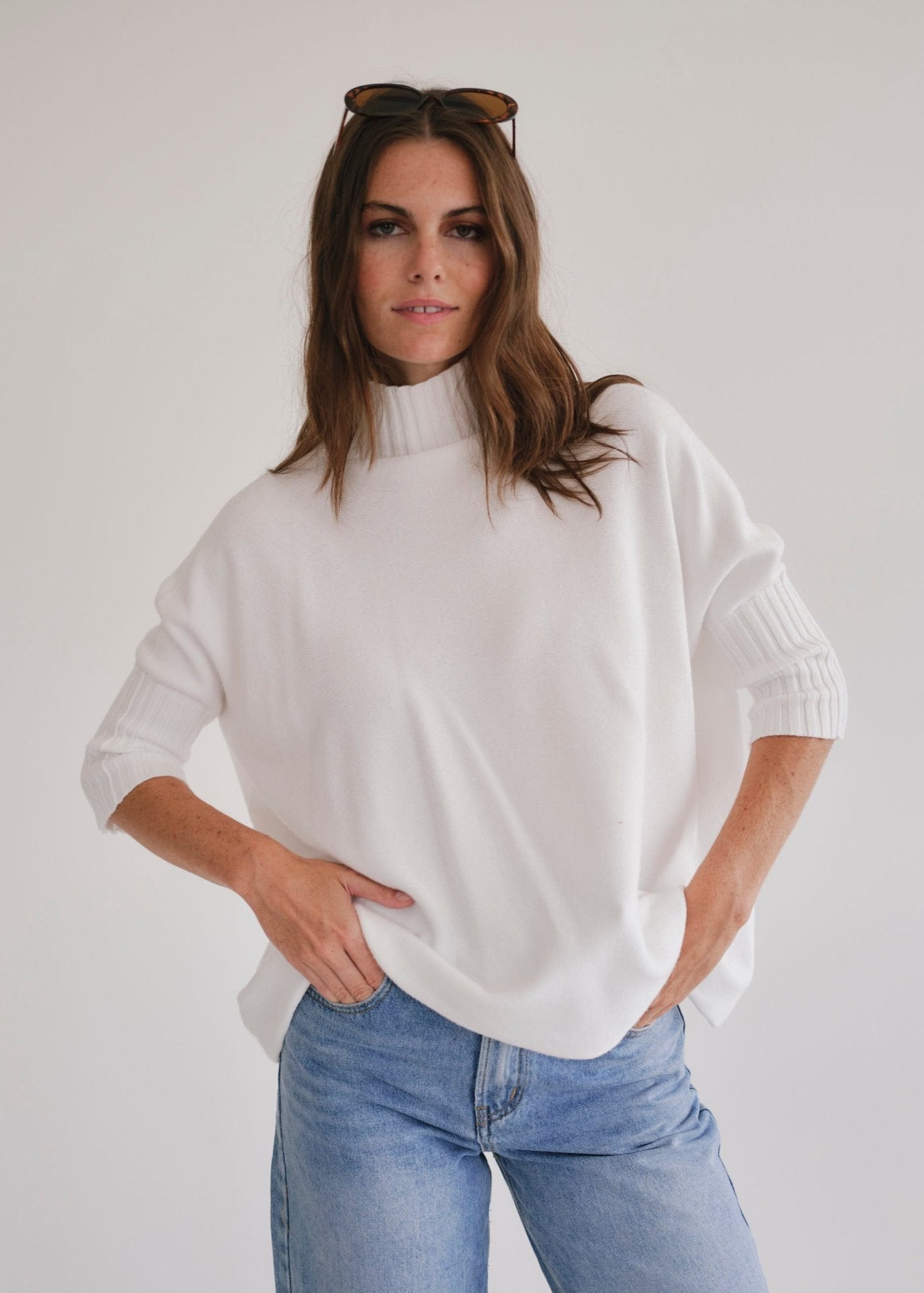View our Ines Italian Viscose Knit In White - by Tribute Store