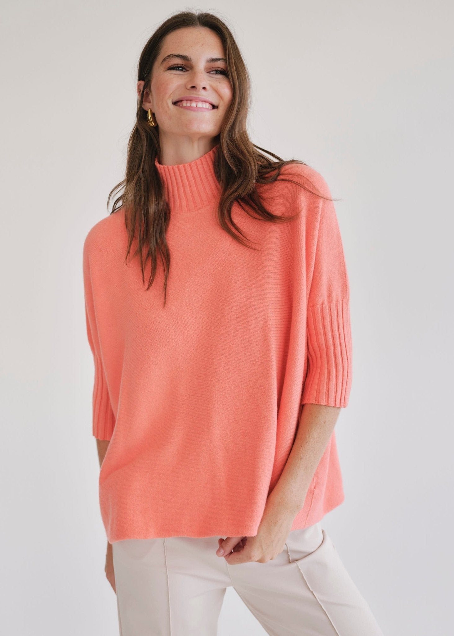 View our Ines Viscose Knit In Peach - by Tribute Store