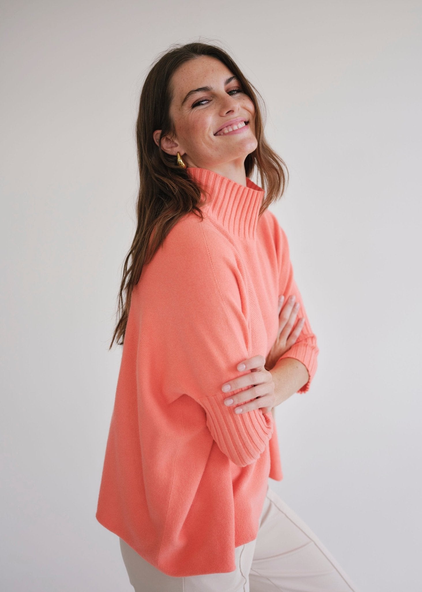 View our Ines Viscose Knit In Peach - by Tribute Store