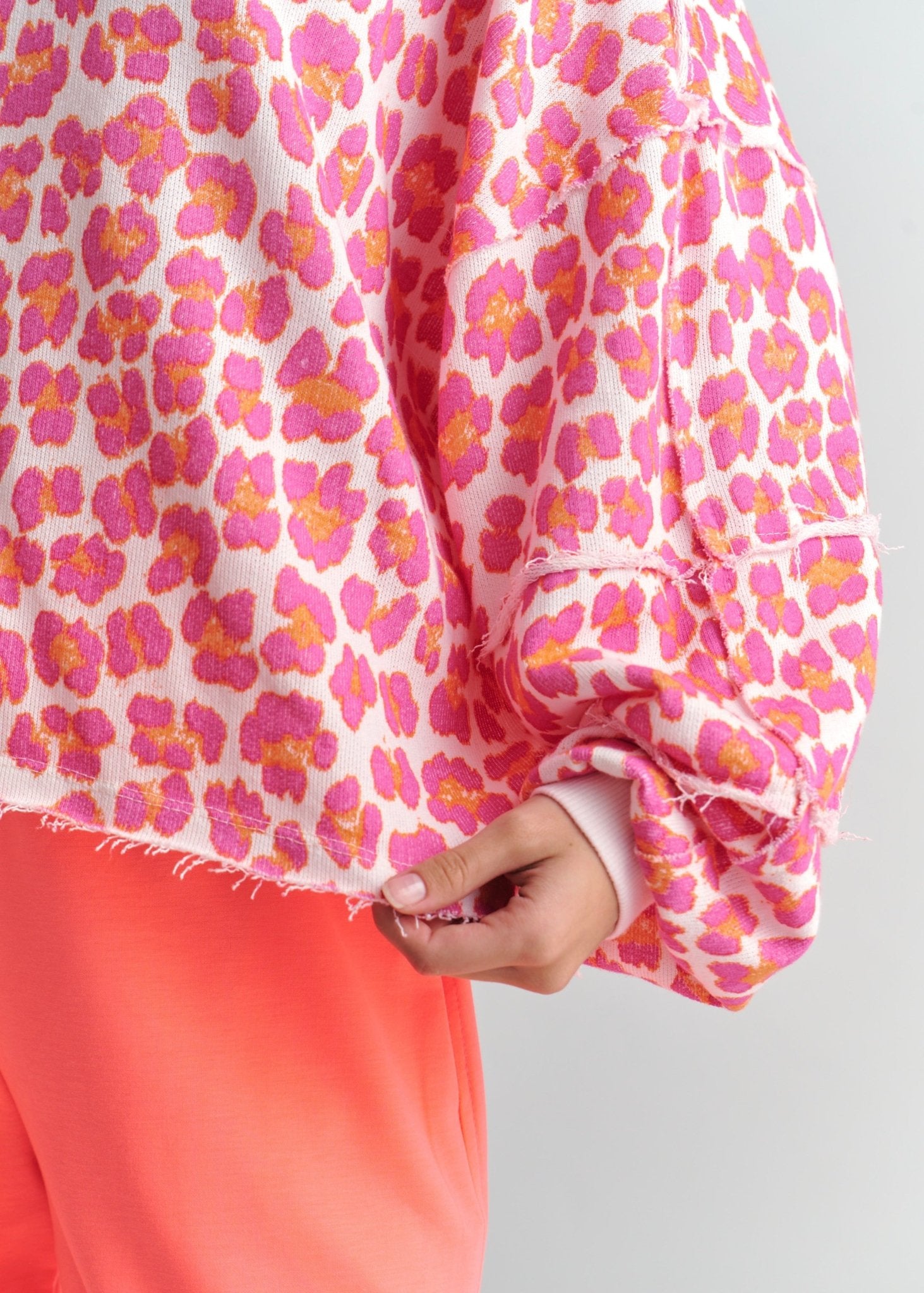 View our Italian Leopard Jumper In White, Lilac and Pink - by Tribute Store
