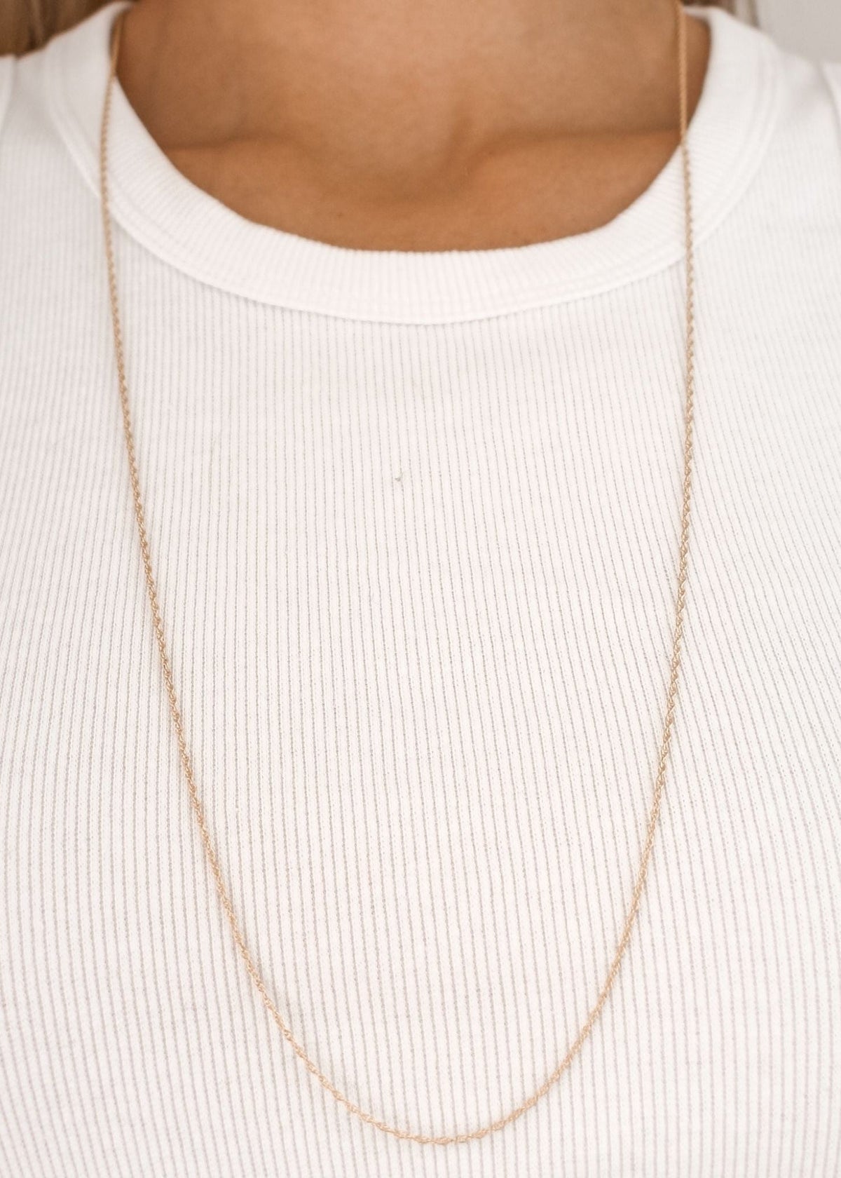 View our Italian Long-wearing Long Rope Chain Necklace - by Tribute Store