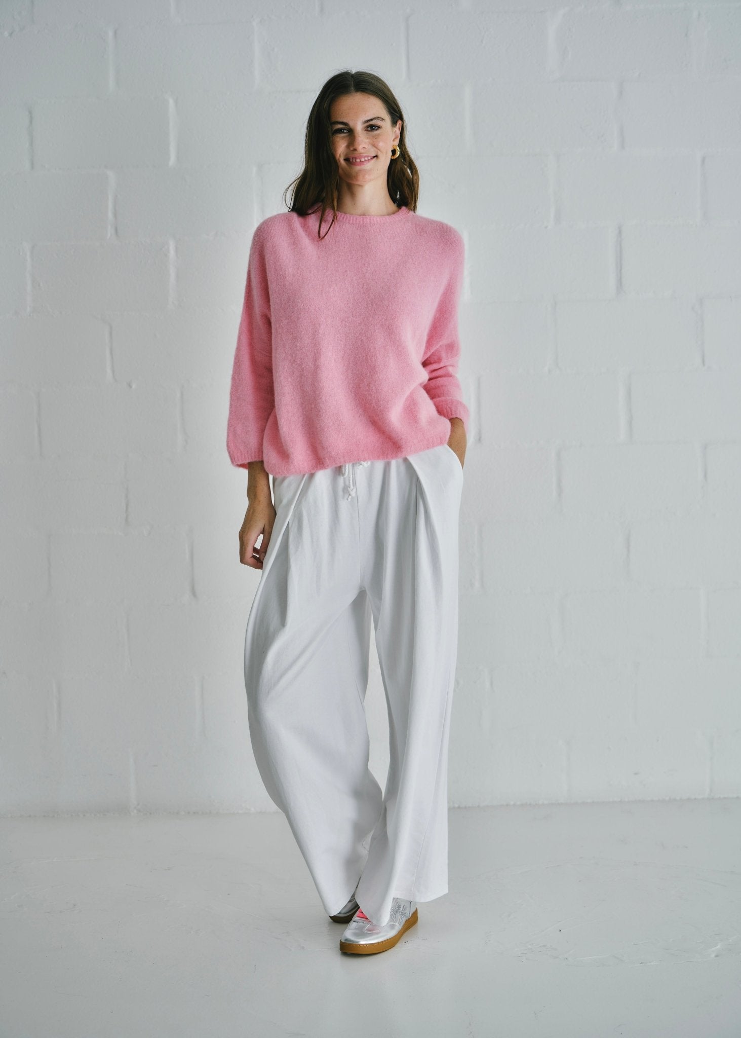 View our Italian Soft Pink Oversized Knit - by Tribute Store