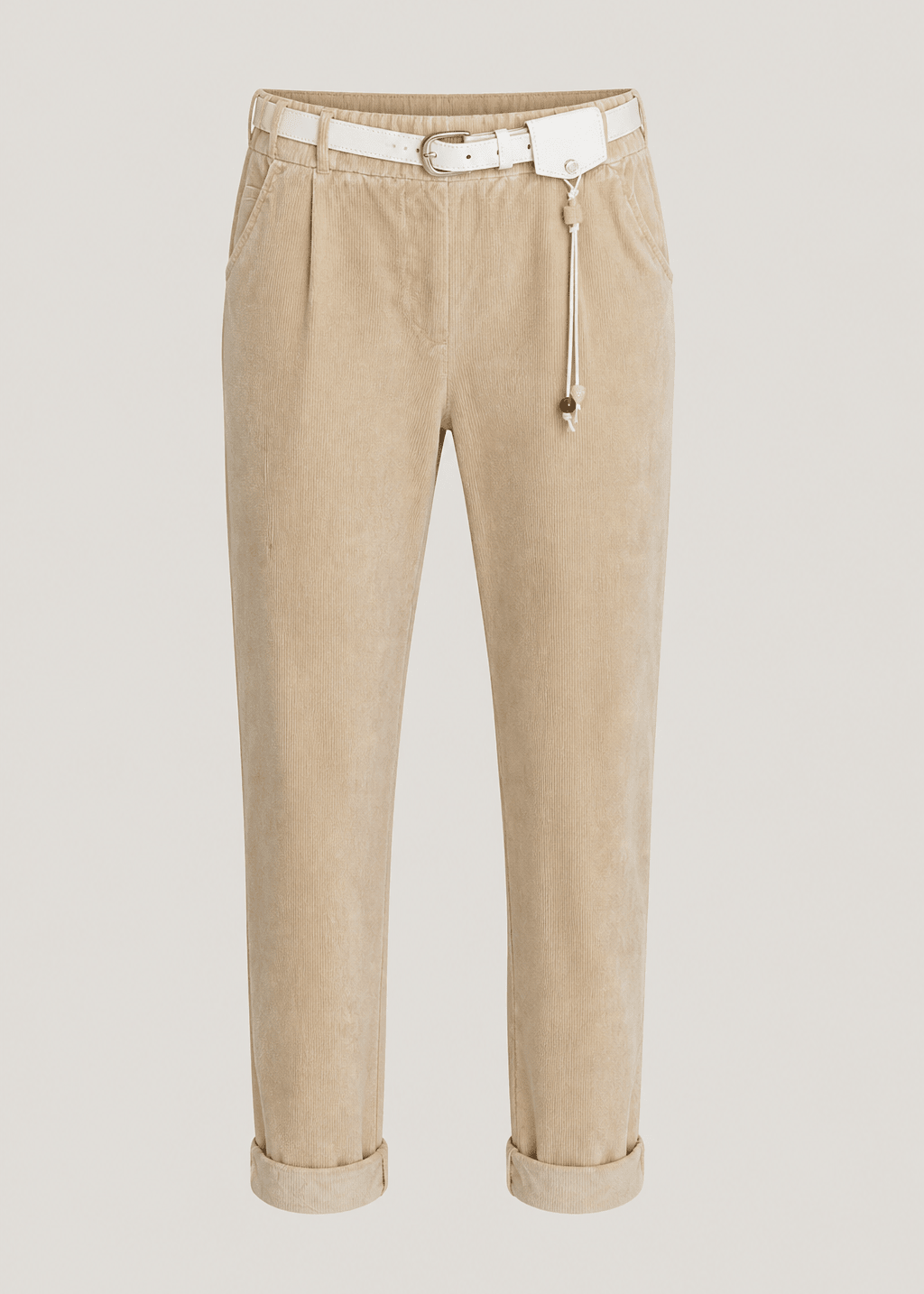 View our Italian Stonewashed Jogger With Belt In Rust - by Tribute Store